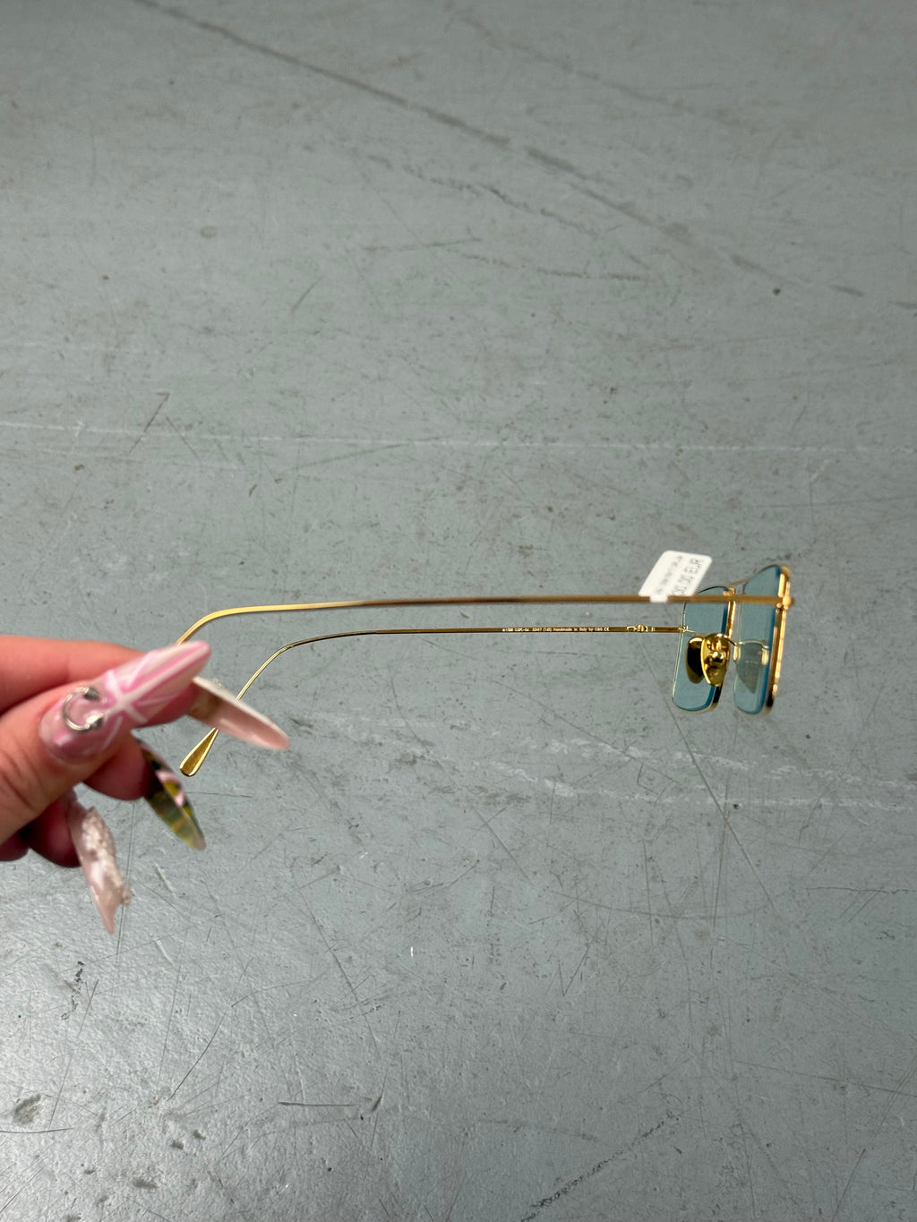 Cutler and Gross Fine Gold Sunglasses Unisex. Y2K Second Hand 2000s Fashion