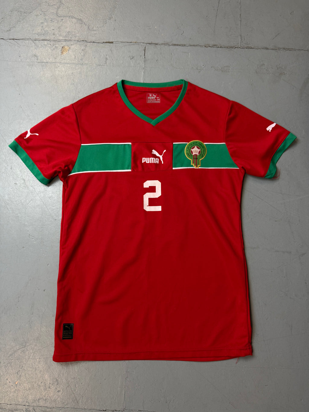 Vintage Puma Morocco 2022 World Cup Home Jersey M/L