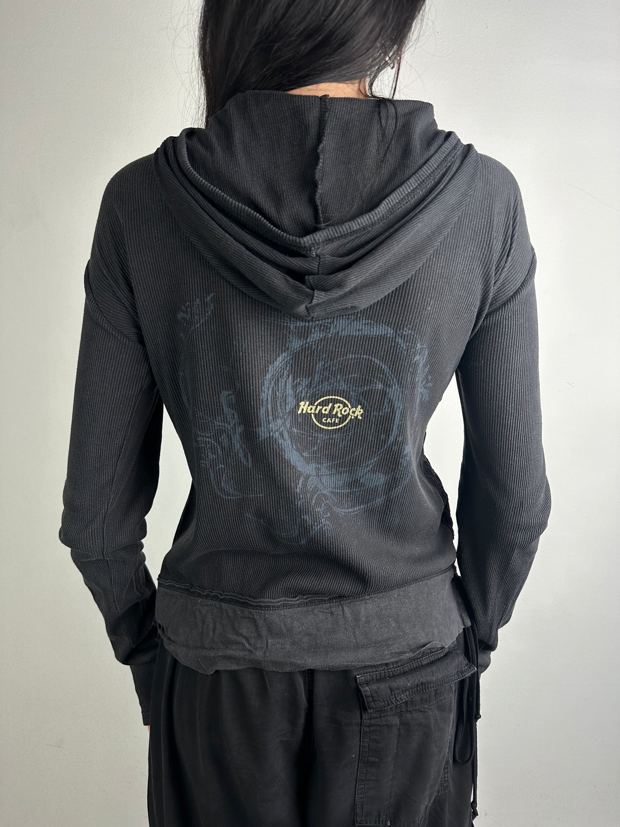 Vintage Hard Rock Café Prague Goth Zipper M/L