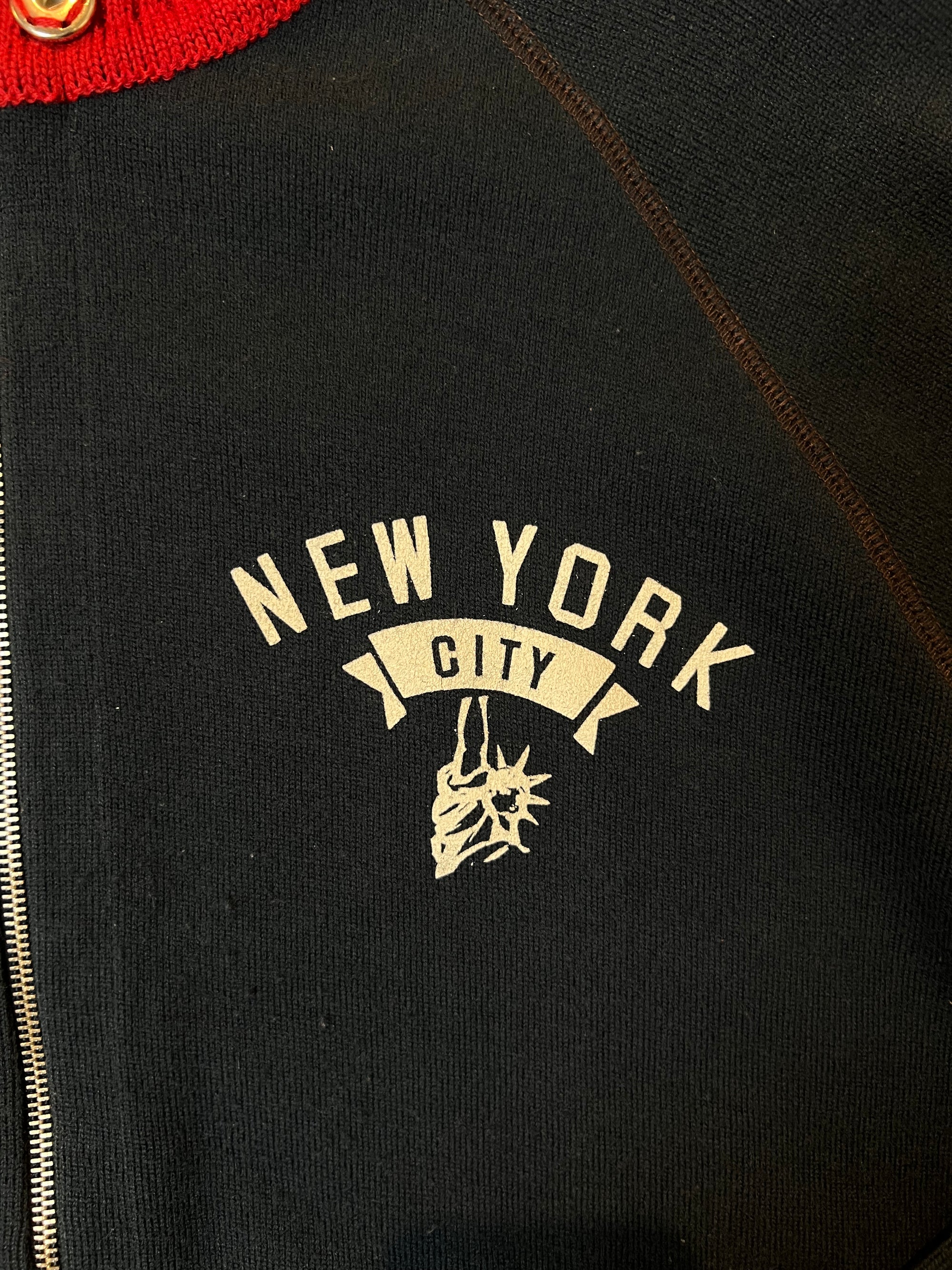 Vintage NYC Turtleneck Knit Zip Sweater M/L