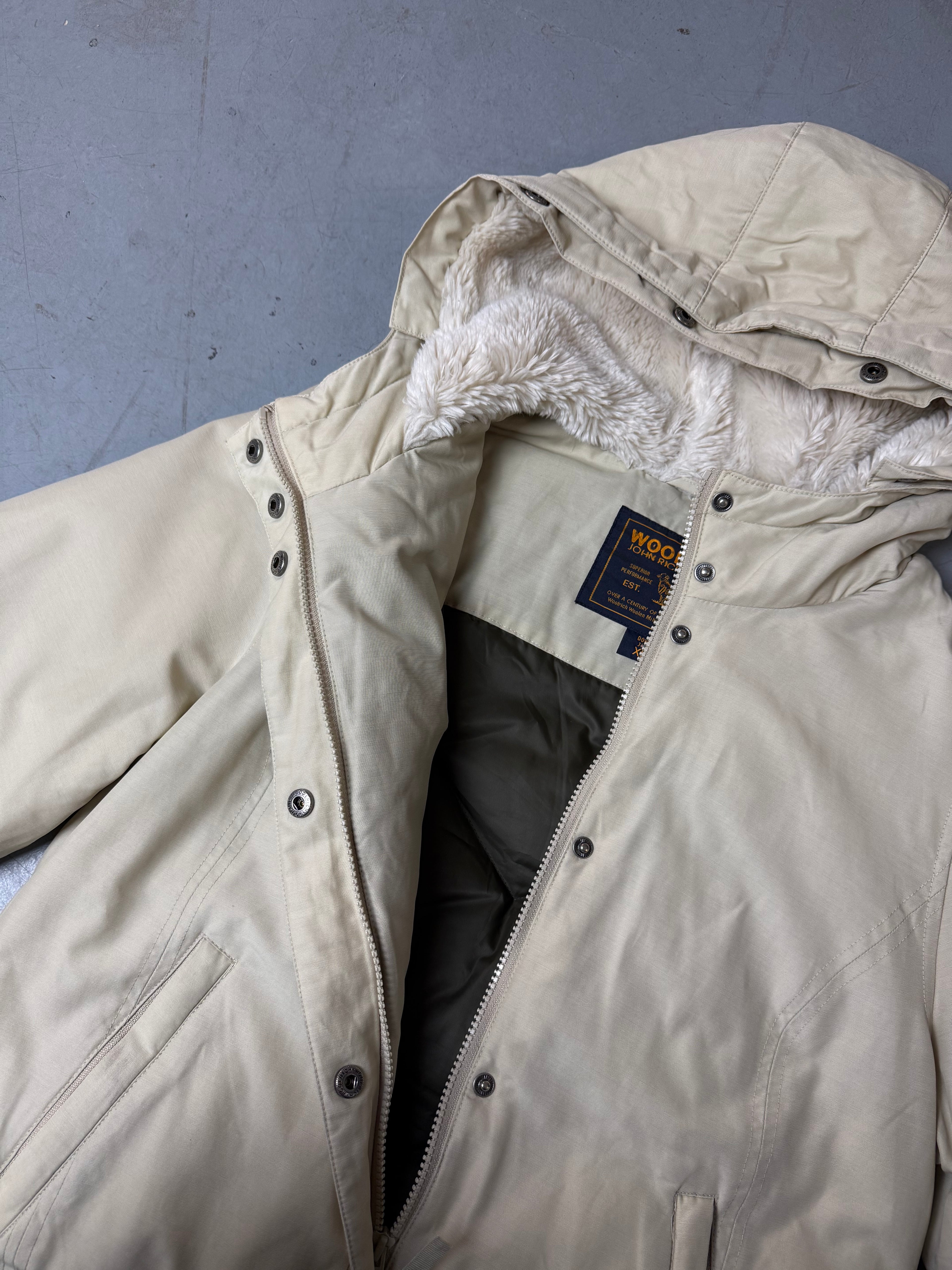 Vintage Woolrich Beige Winter Jacket L