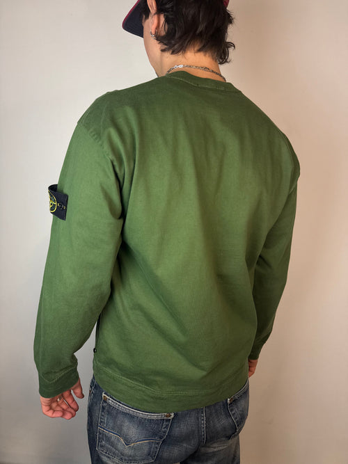Vintage Stone Island Dark Green Crewneck Sweater L