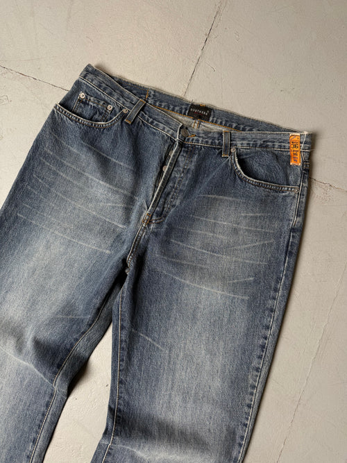 Vintage Southern Super Tall Baggy Jeans. Y2K Second Hand 2000s Fashion 