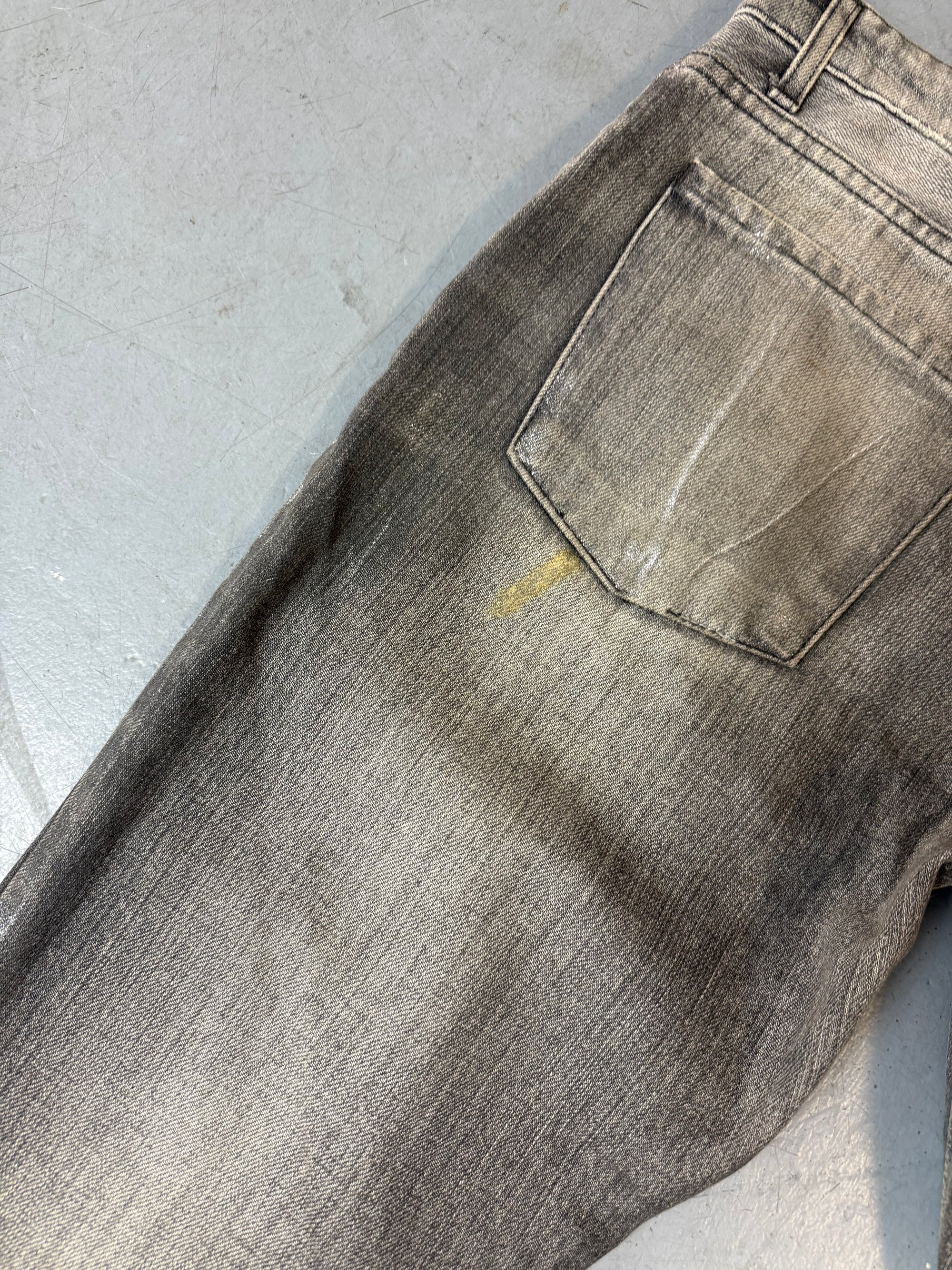 Vintage just cavalli low waist shimmery gold silver bootcut denim Y2K