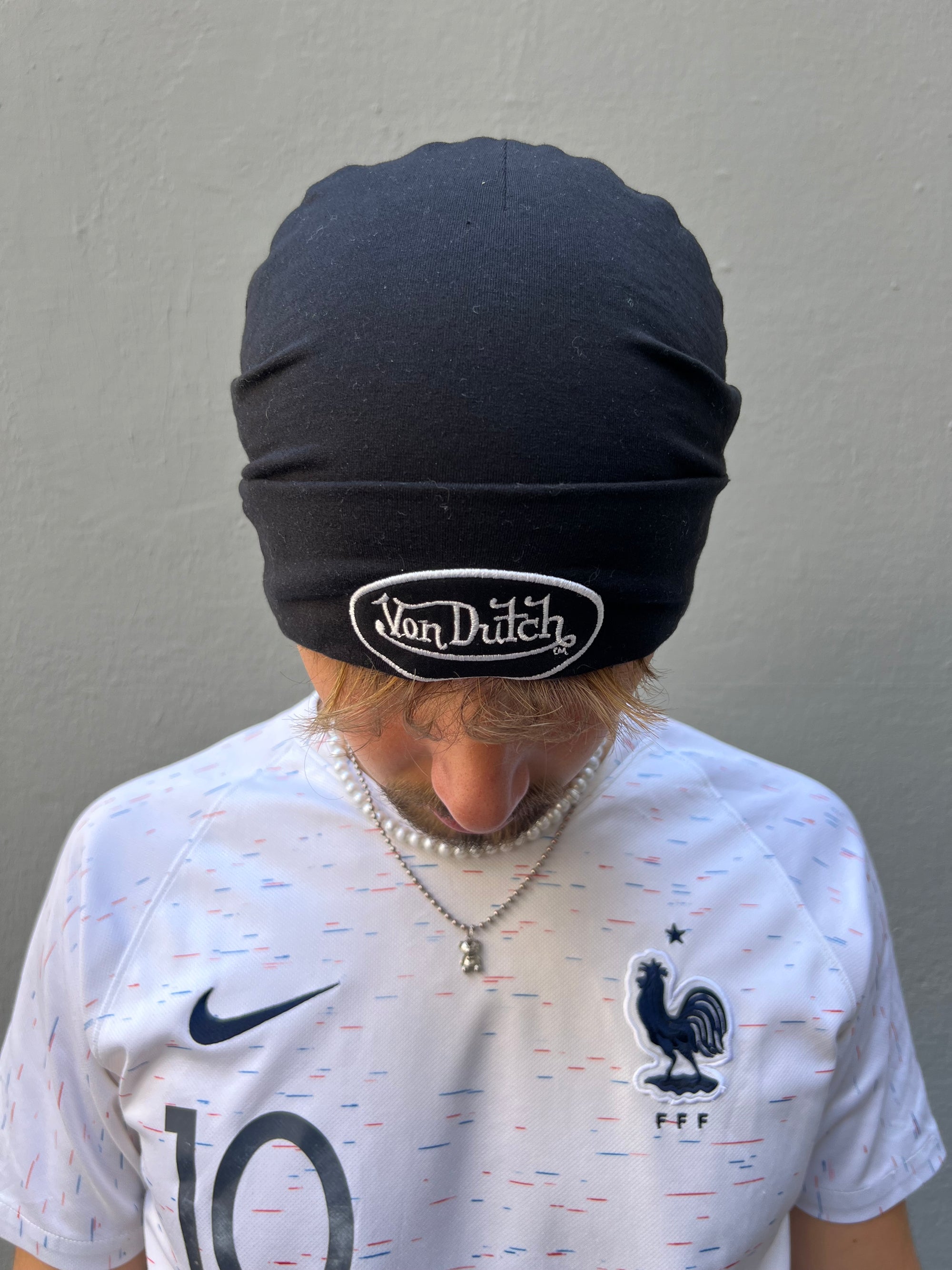Crazy Vintage Black VonDutch Beanie