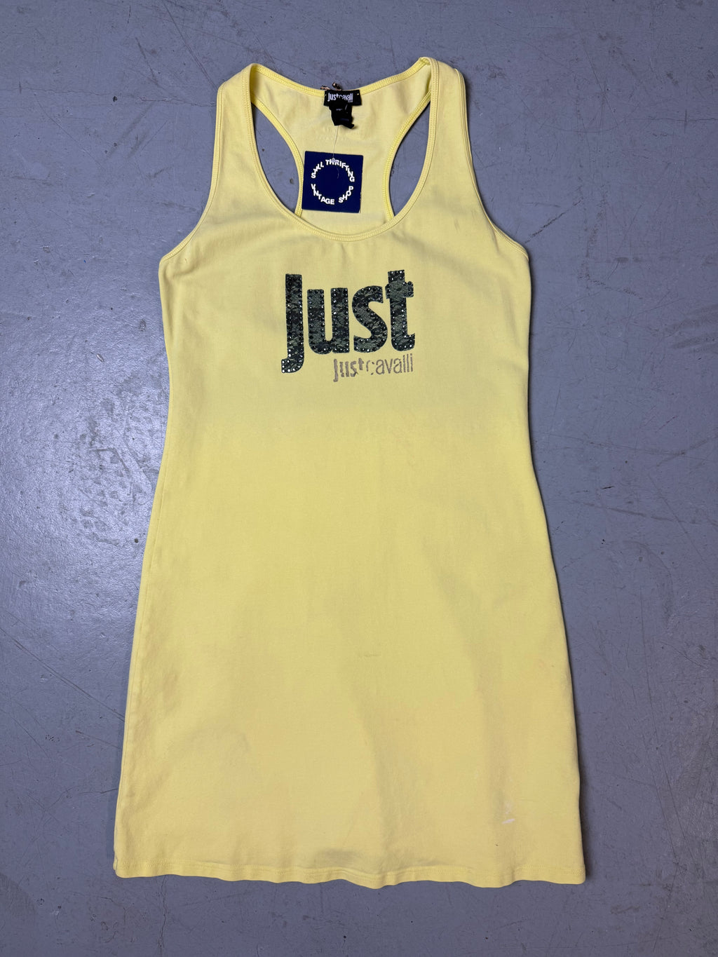 Produktbild von Vintage Just Cavalli Yellow Tank Top M von vorne