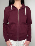 Ein Bordeaux roter zipper von Ralph Lauren vintage y2k