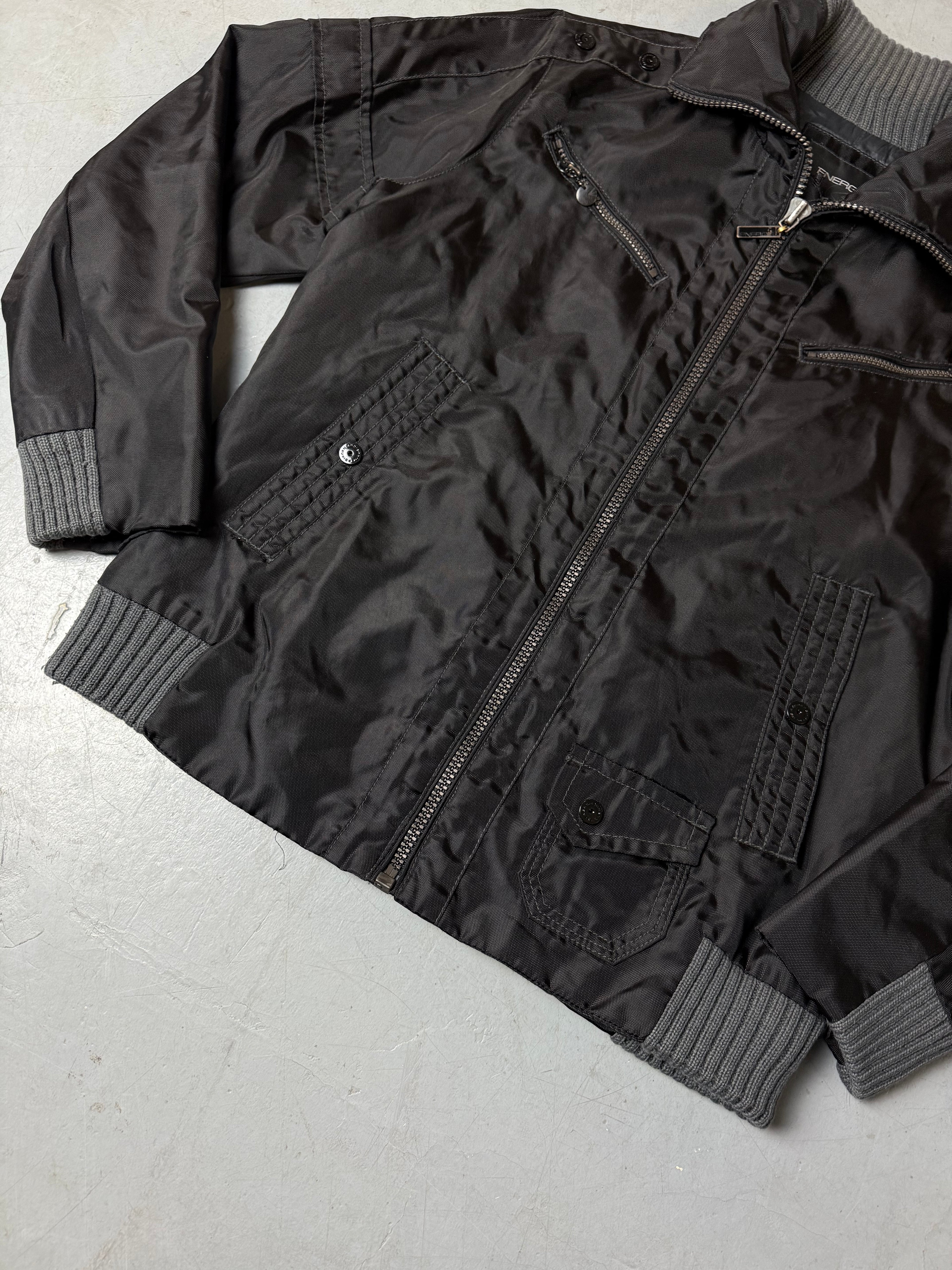 Vintage Energie Black Outerwear Jacket L