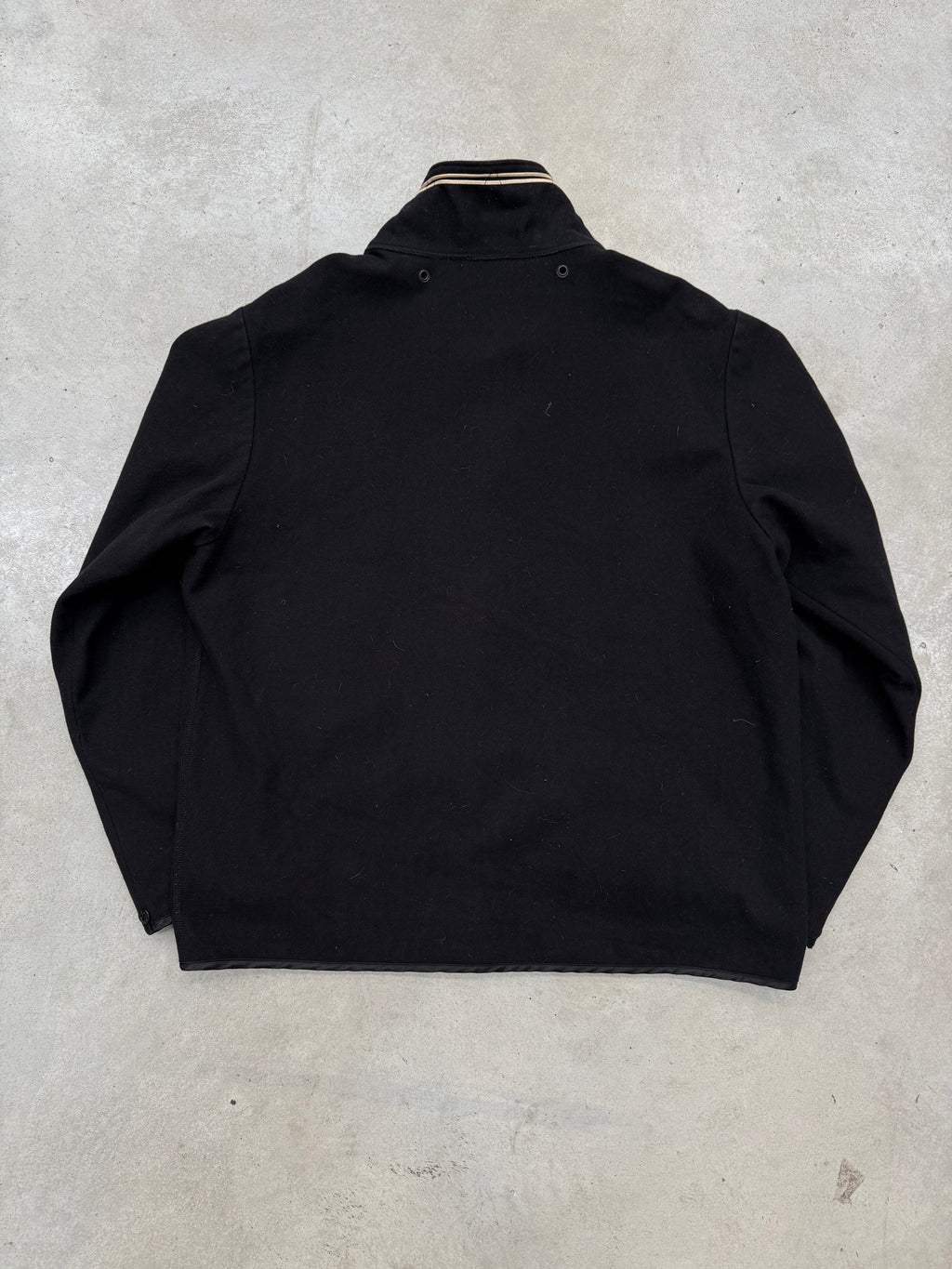 Vintage Stone Island Black Wool Button Up Jacket XL