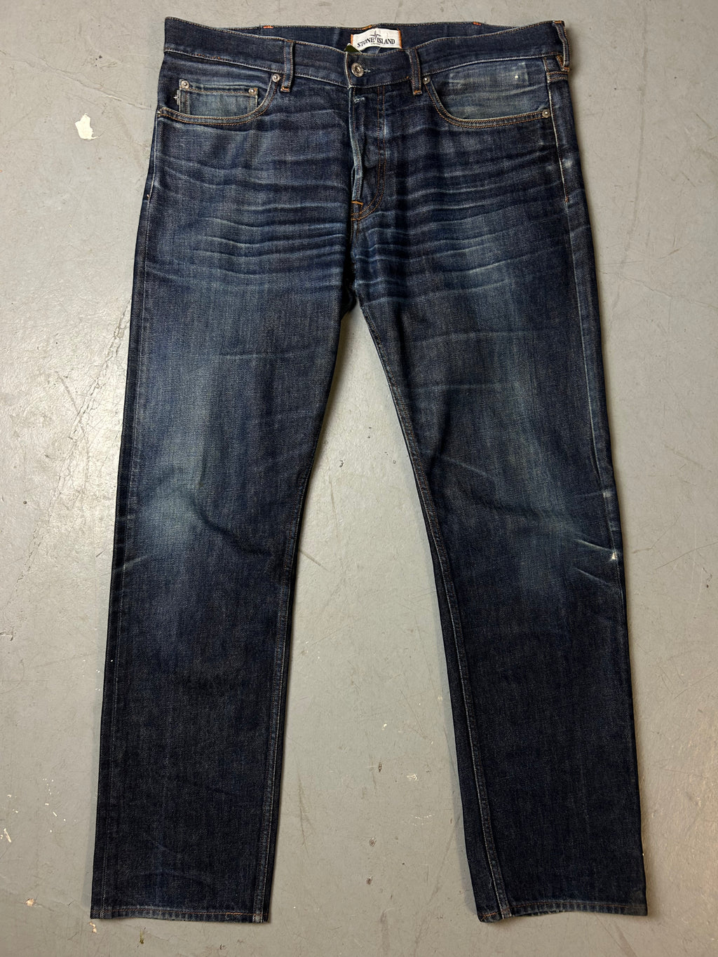 Produktbild  von Vintage Stone Island Dark Blue Denim L von vorne