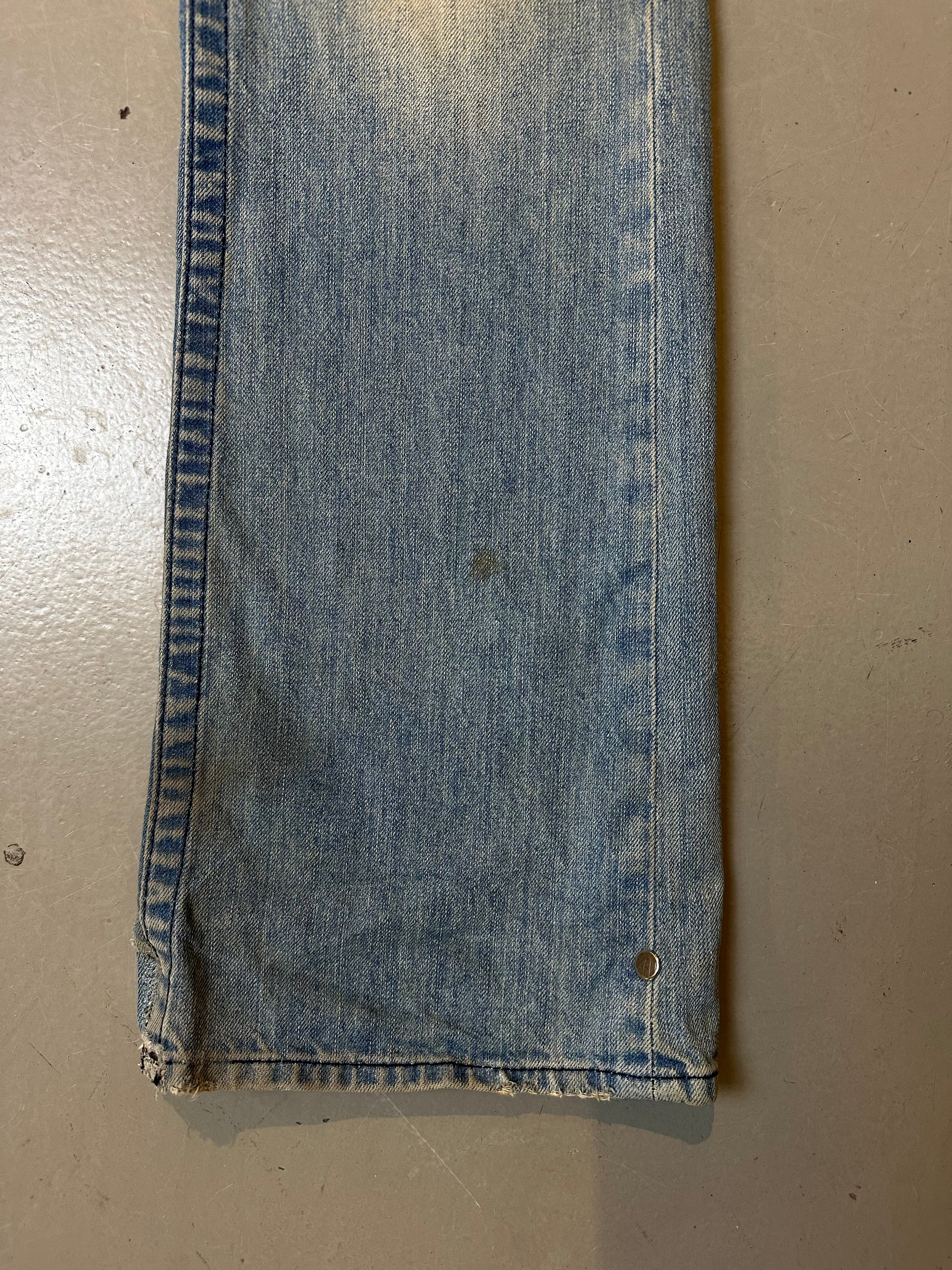 Vintage True Religion Light Blue Flared Denim M/L