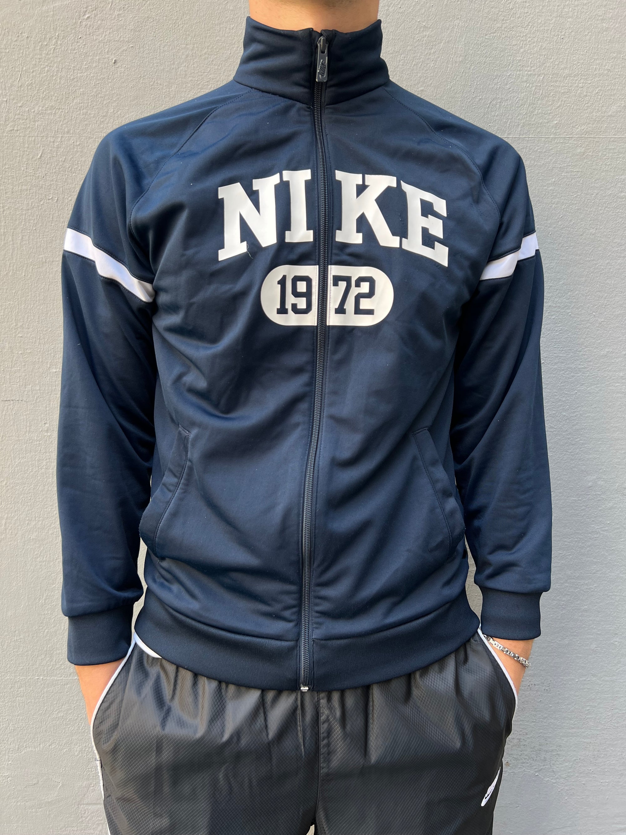 Vintage Dark Blue Nike Track Jacket L/XL