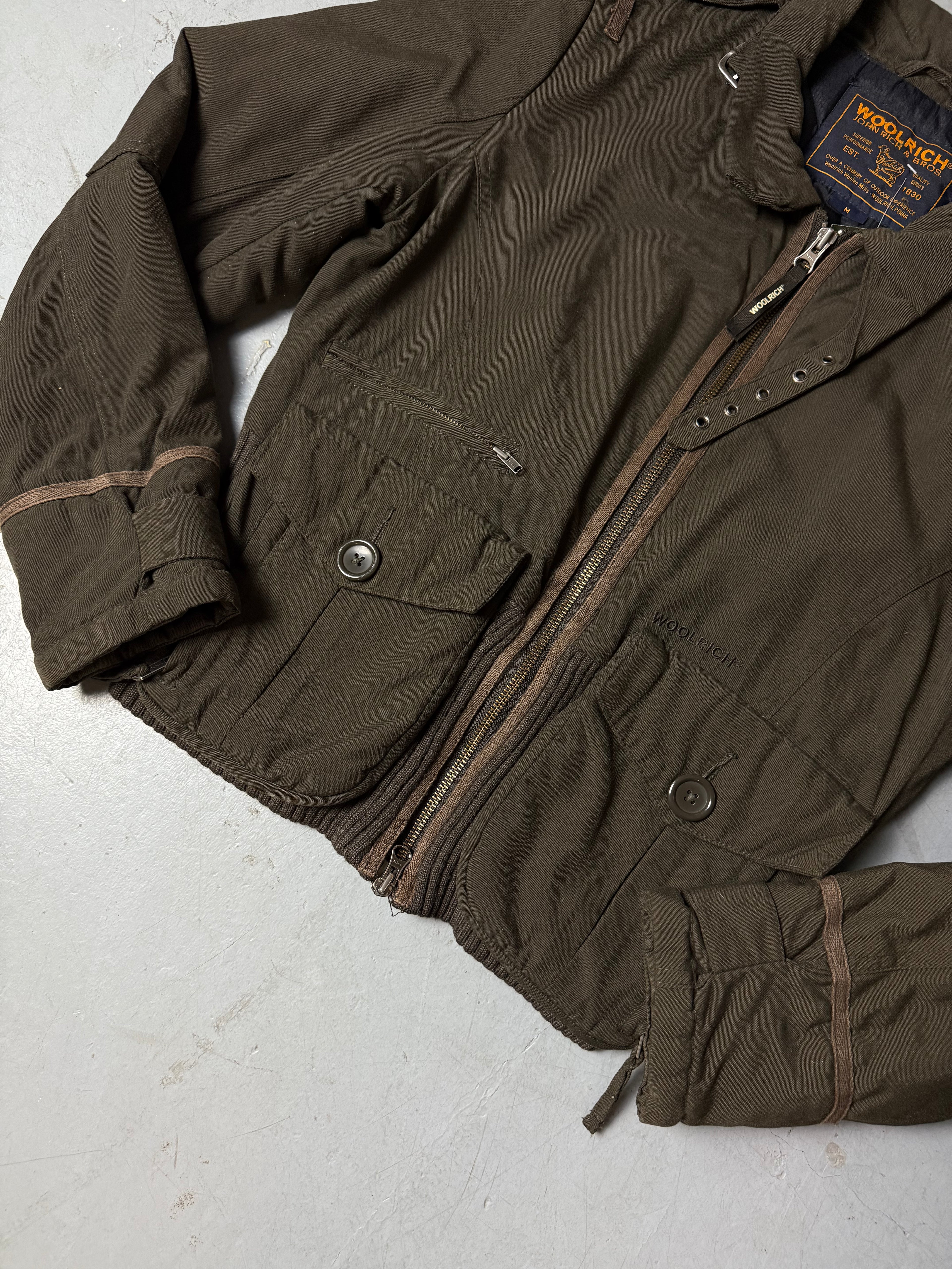 Vintage Wool Rich Brown Winter Jacket M