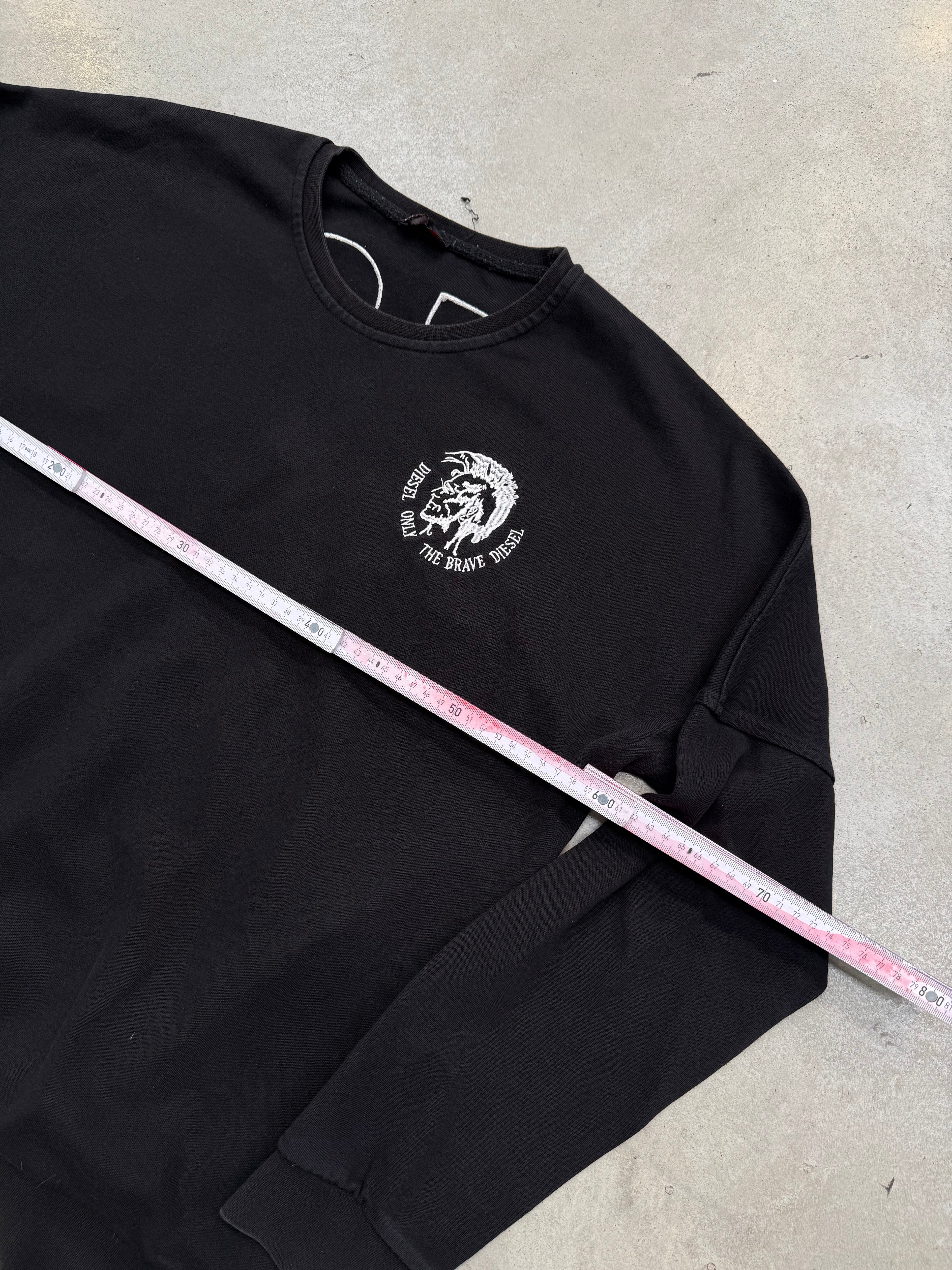 Vintage Diesel Black Crewneck Sweater XXL