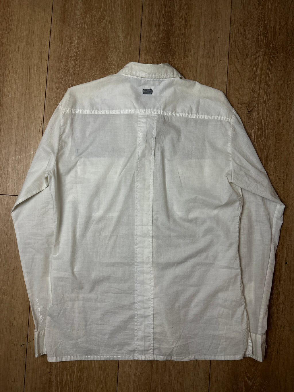 Ein weißes langarm Hemd von G-Star Vintage Y2K 