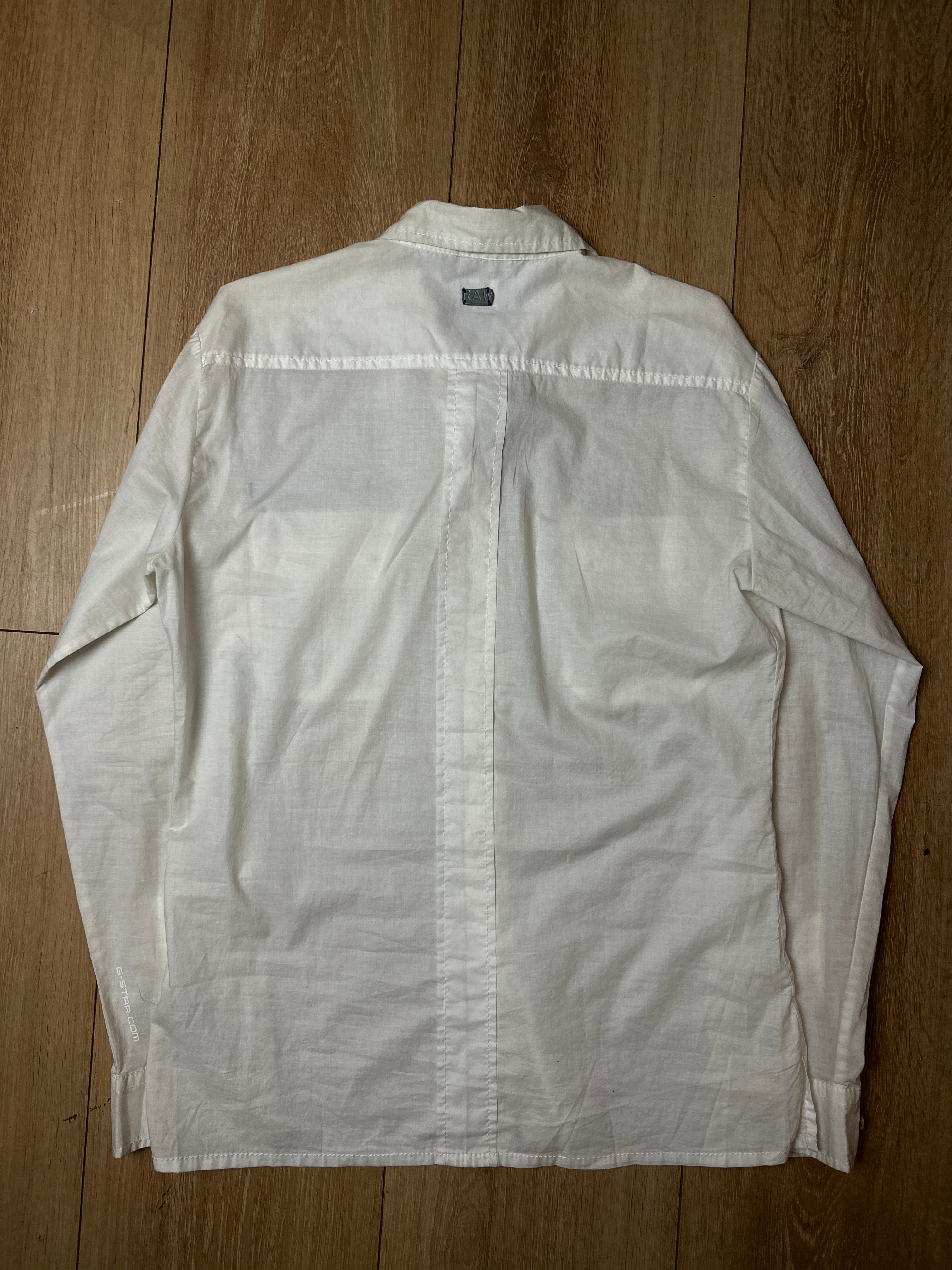 Ein weißes langarm Hemd von G-Star Vintage Y2K 