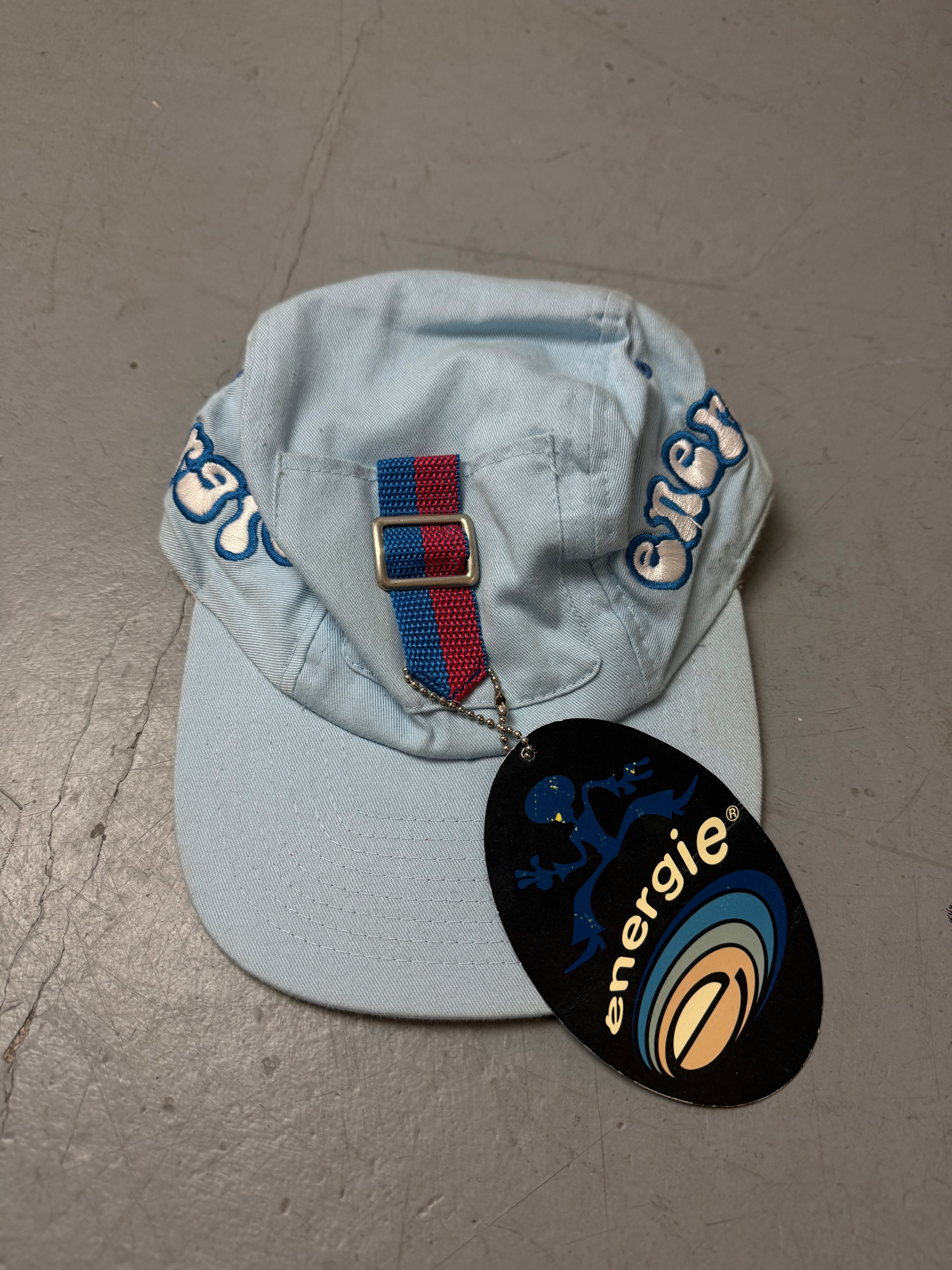 Vintage Energie Blue Cap. Unisex. Y2K Second Hand 2000s Fashion