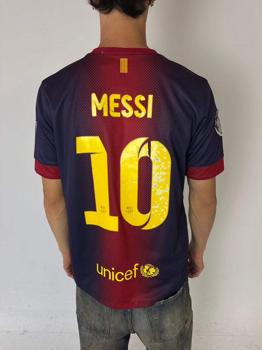 Vintage FCB Messi Jersey M/L