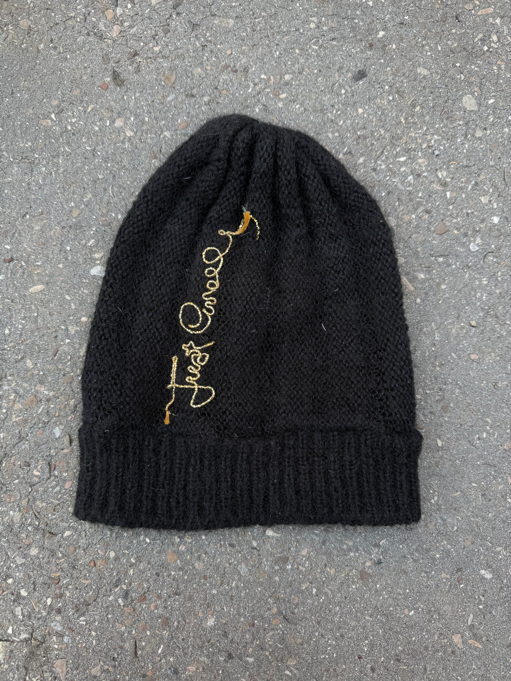 Vintage Just Cavalli Black Knit Hat