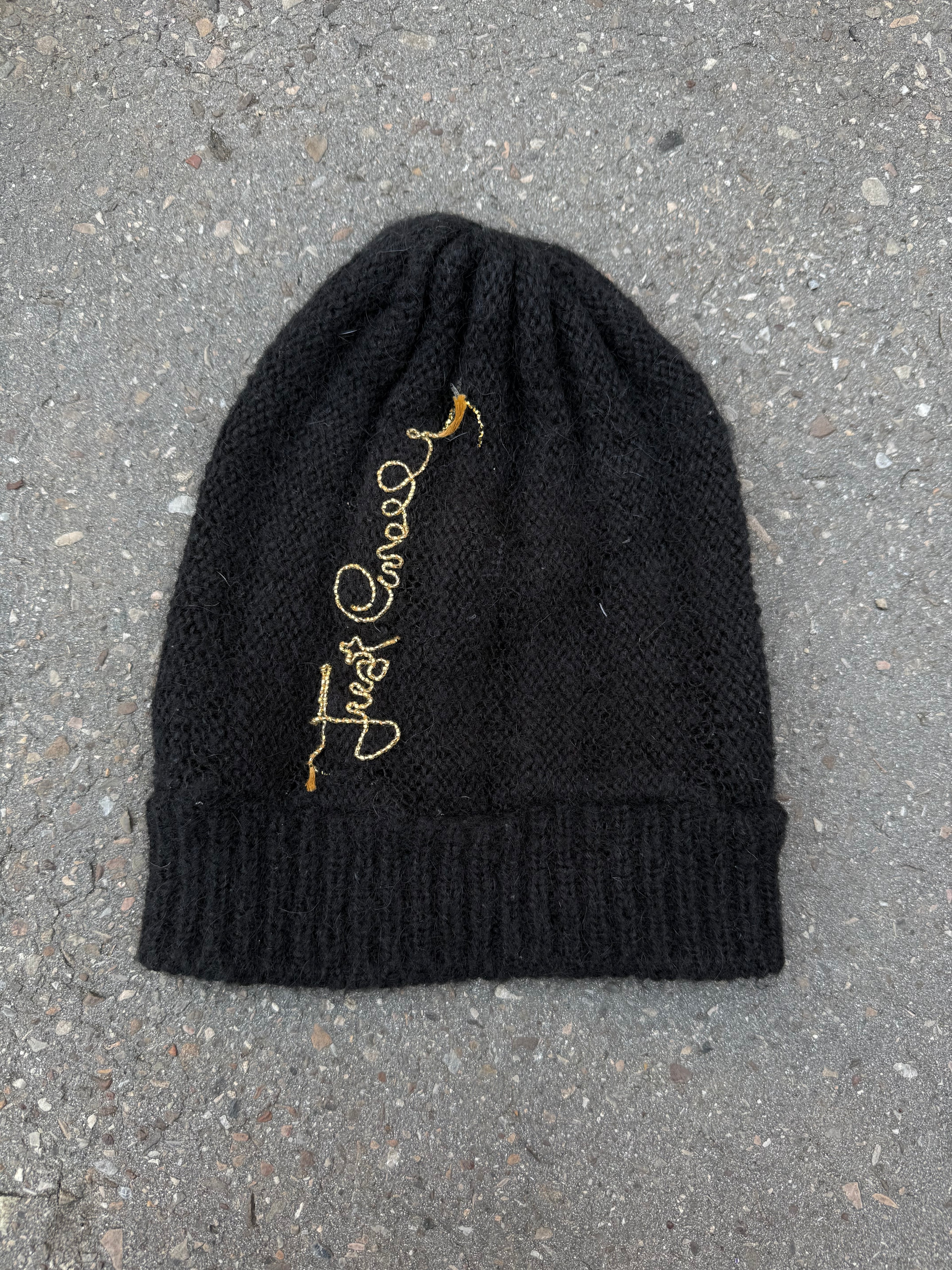 Vintage Just Cavalli Black Knit Hat