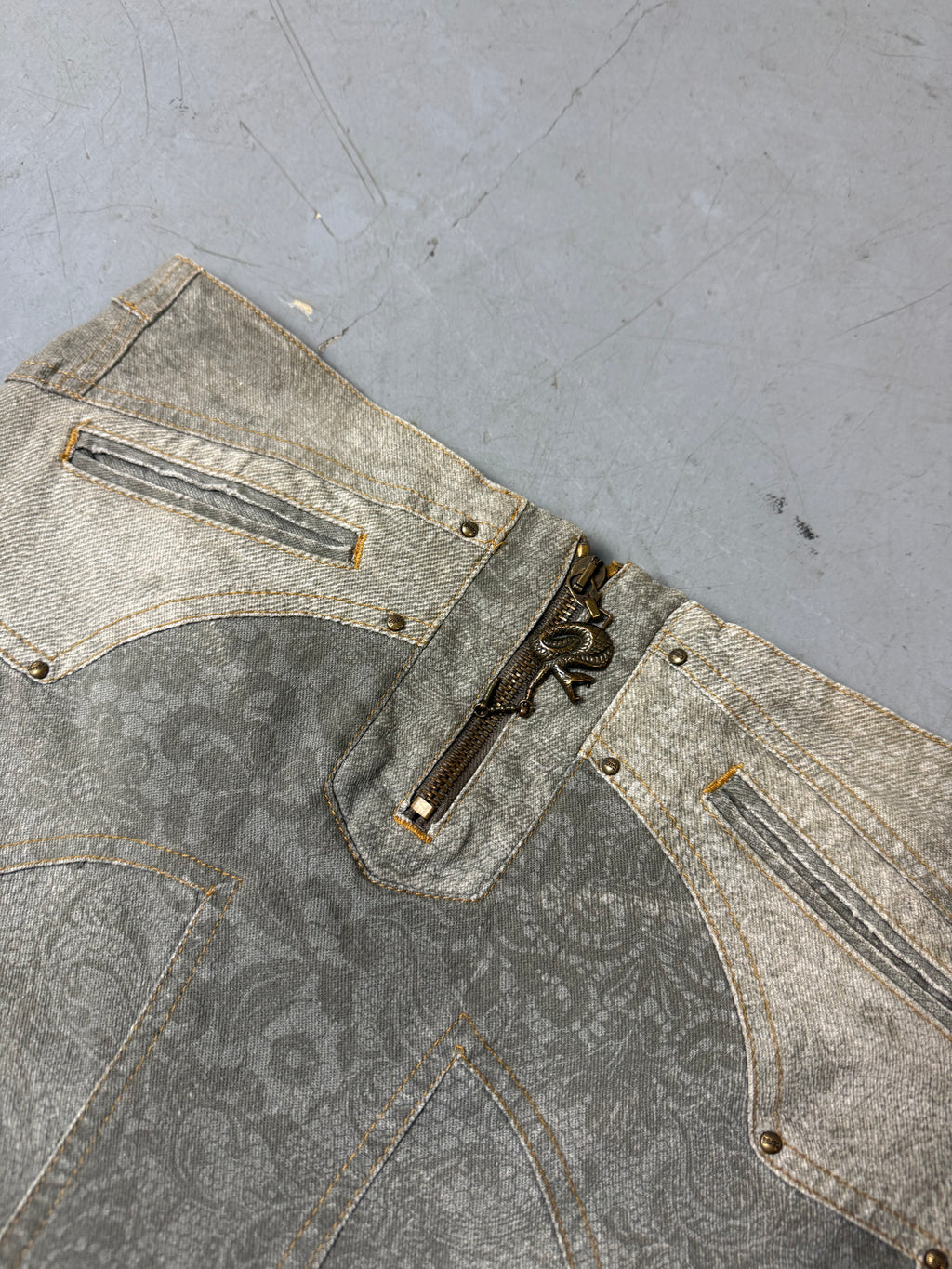 Vintage Just Cavalli Grey Midi Skirt S