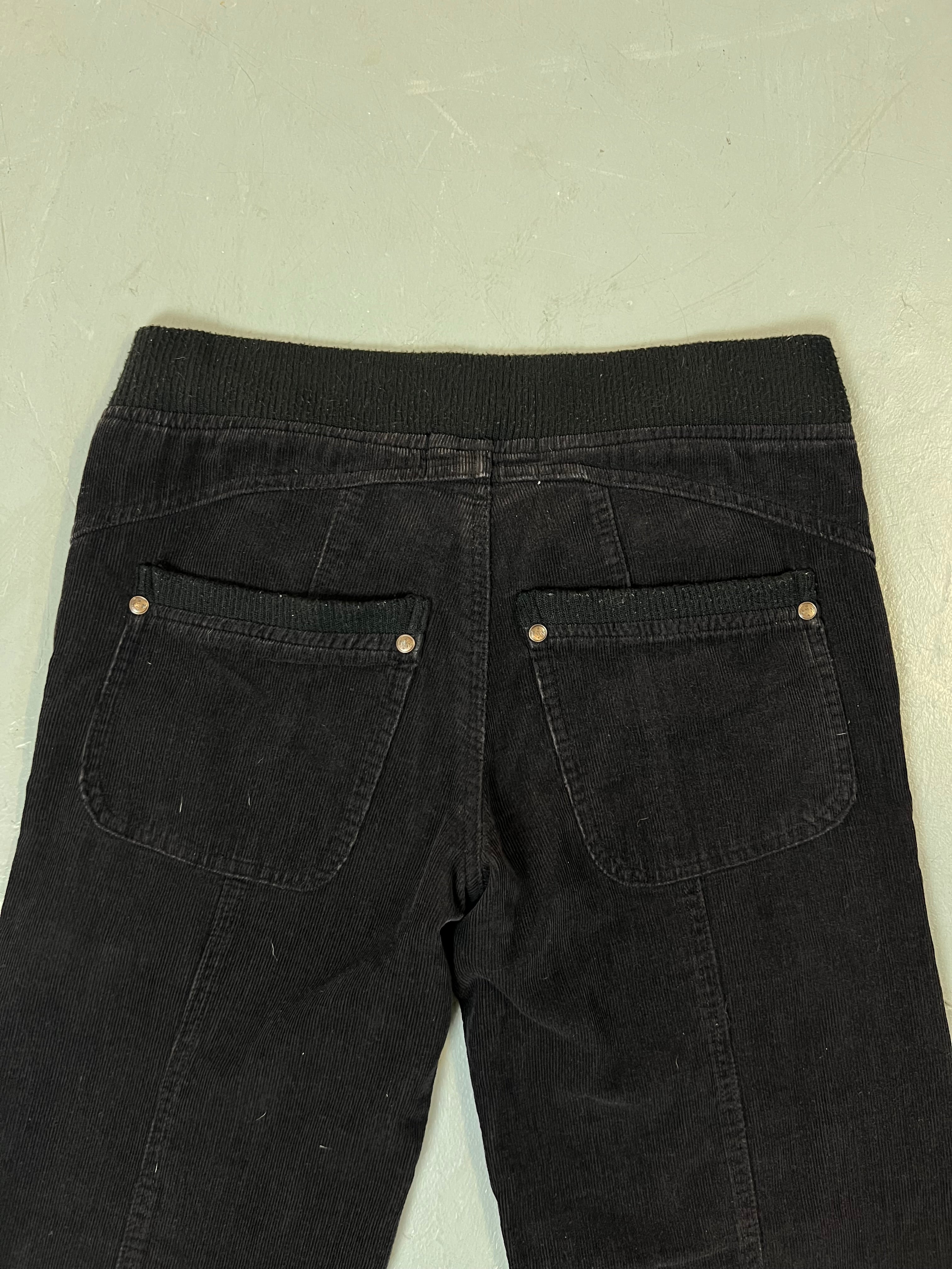 Vintage Black Cord Pants S/M
