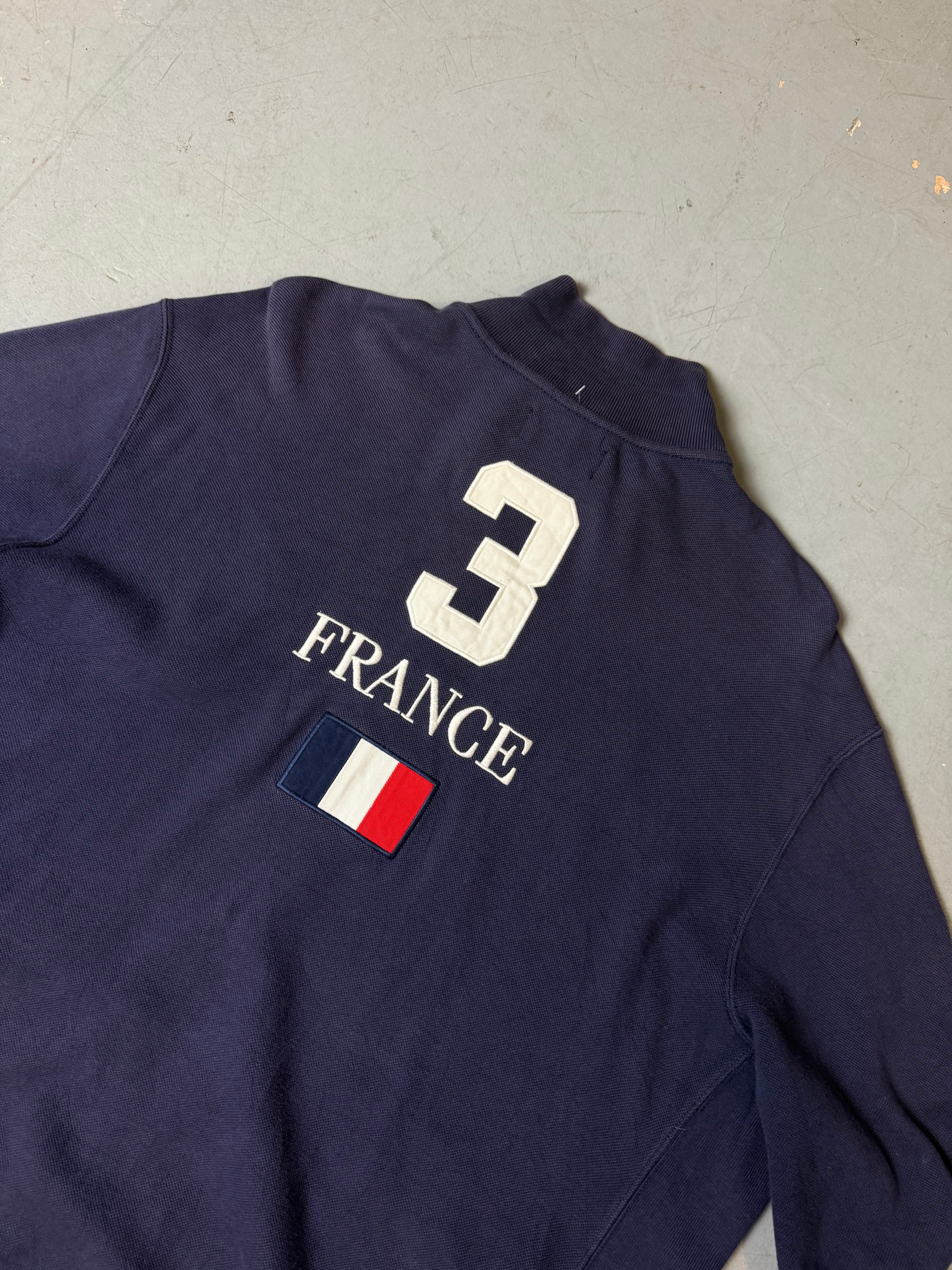 Vintage Polo Ralph Lauren Blue France Zip Jacket XXL