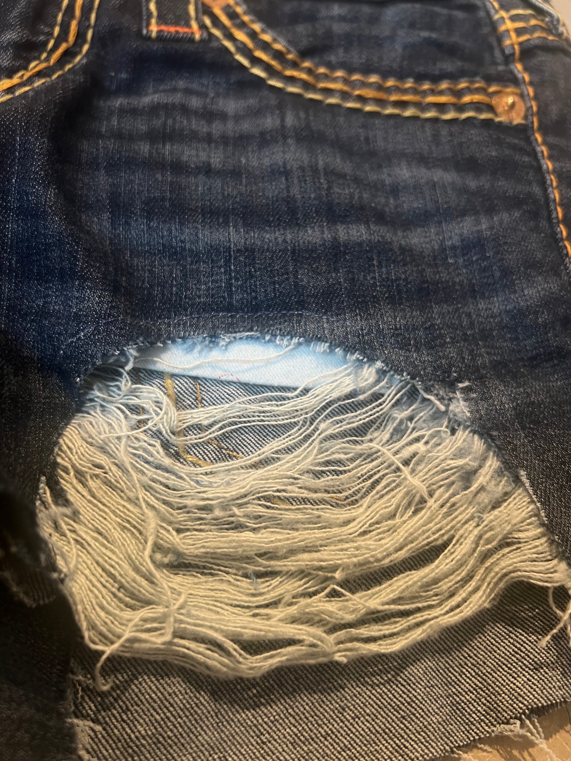 Vintage True Religion Denim Mini Skirt S
