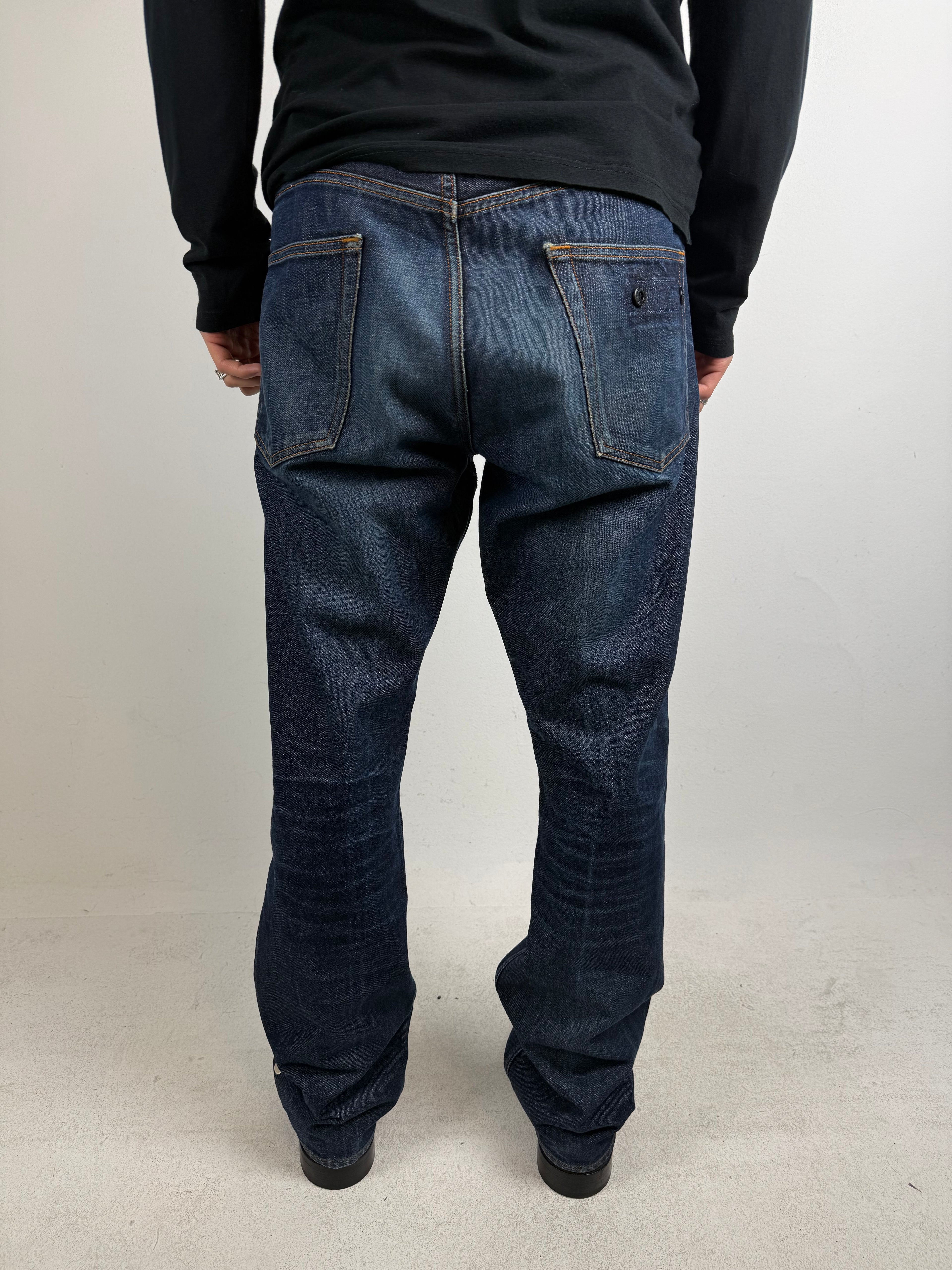 Tragebild von Vintage Stone Island Dark Blue Denim L von hinten