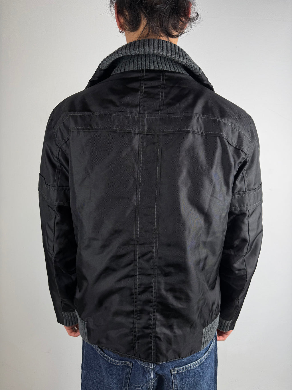 Vintage Energie Black Outerwear Jacket L