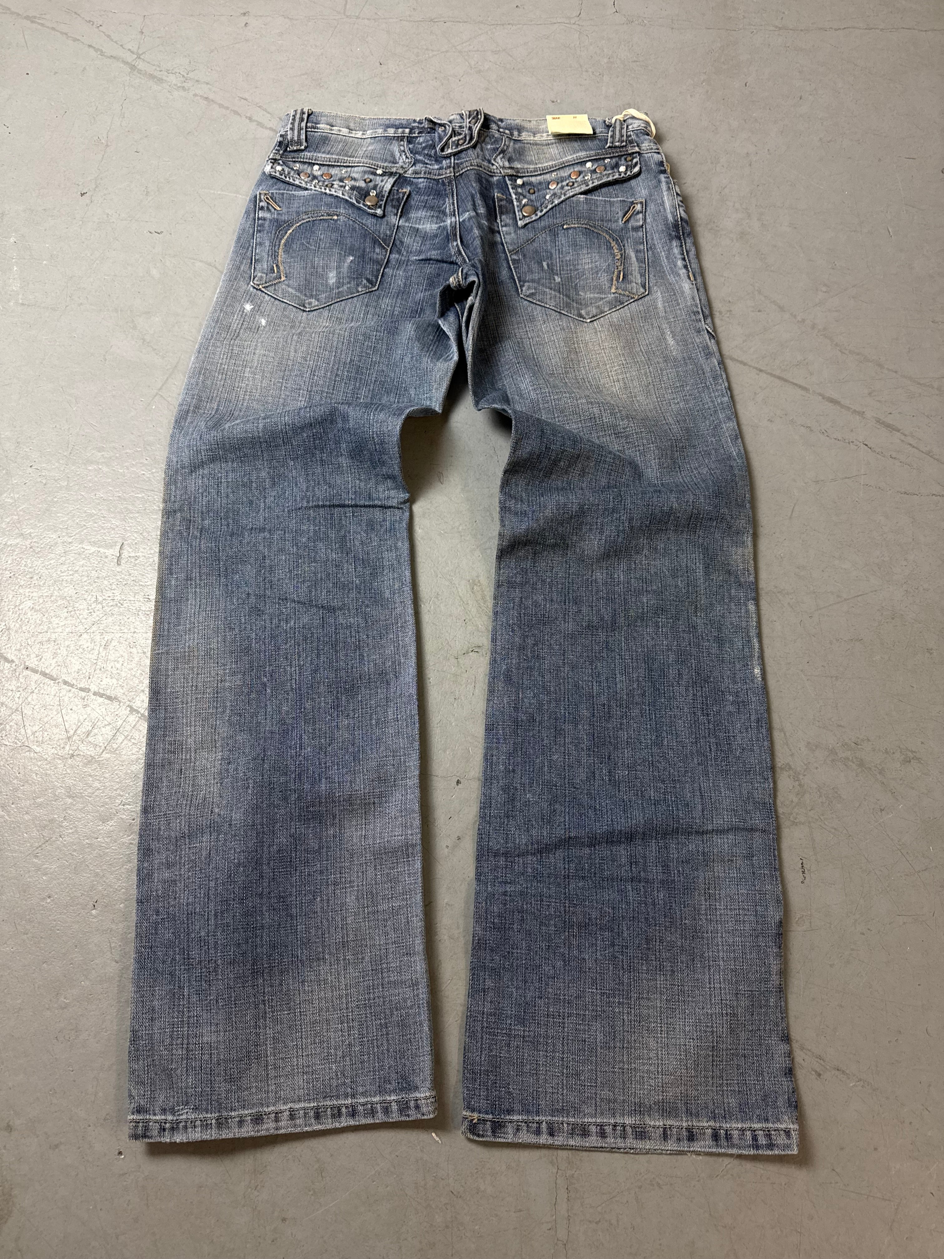 Productbild von Vintage Sexy Woman Mid Waist Denim M von hinten