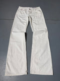 Vintage Gas White Low Waist Jeans für Damen. Y2K Secondhand 2000s Fashion.