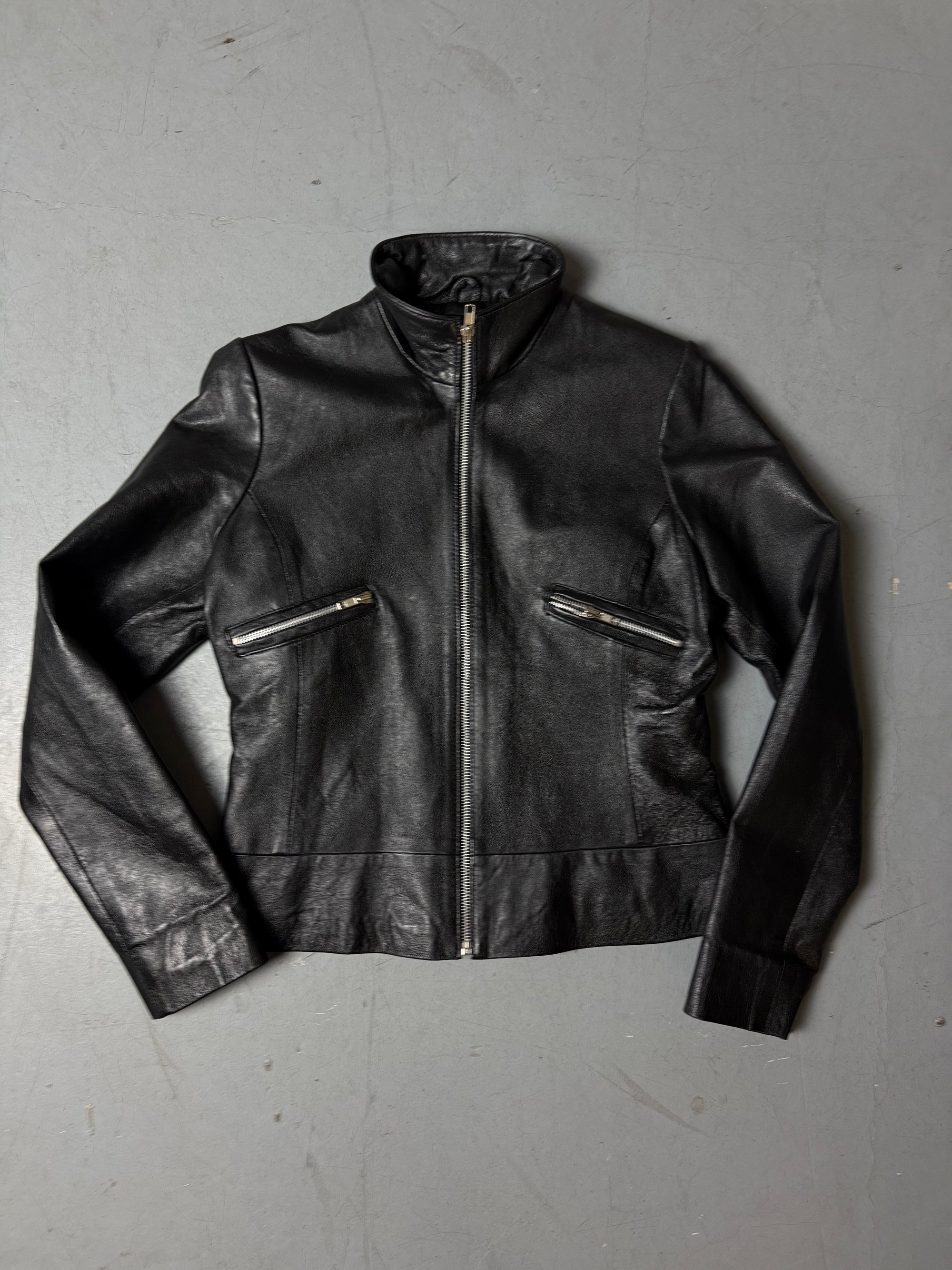 Vintage Vero Moda Black Leather Jacket S/M