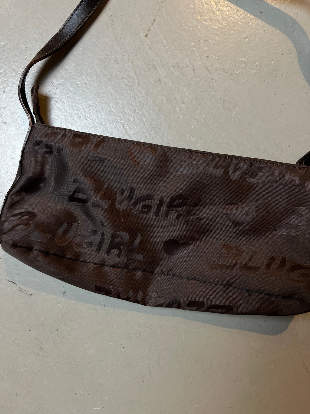 Vintage Blugirl Blumarine Brown Baguette Bag