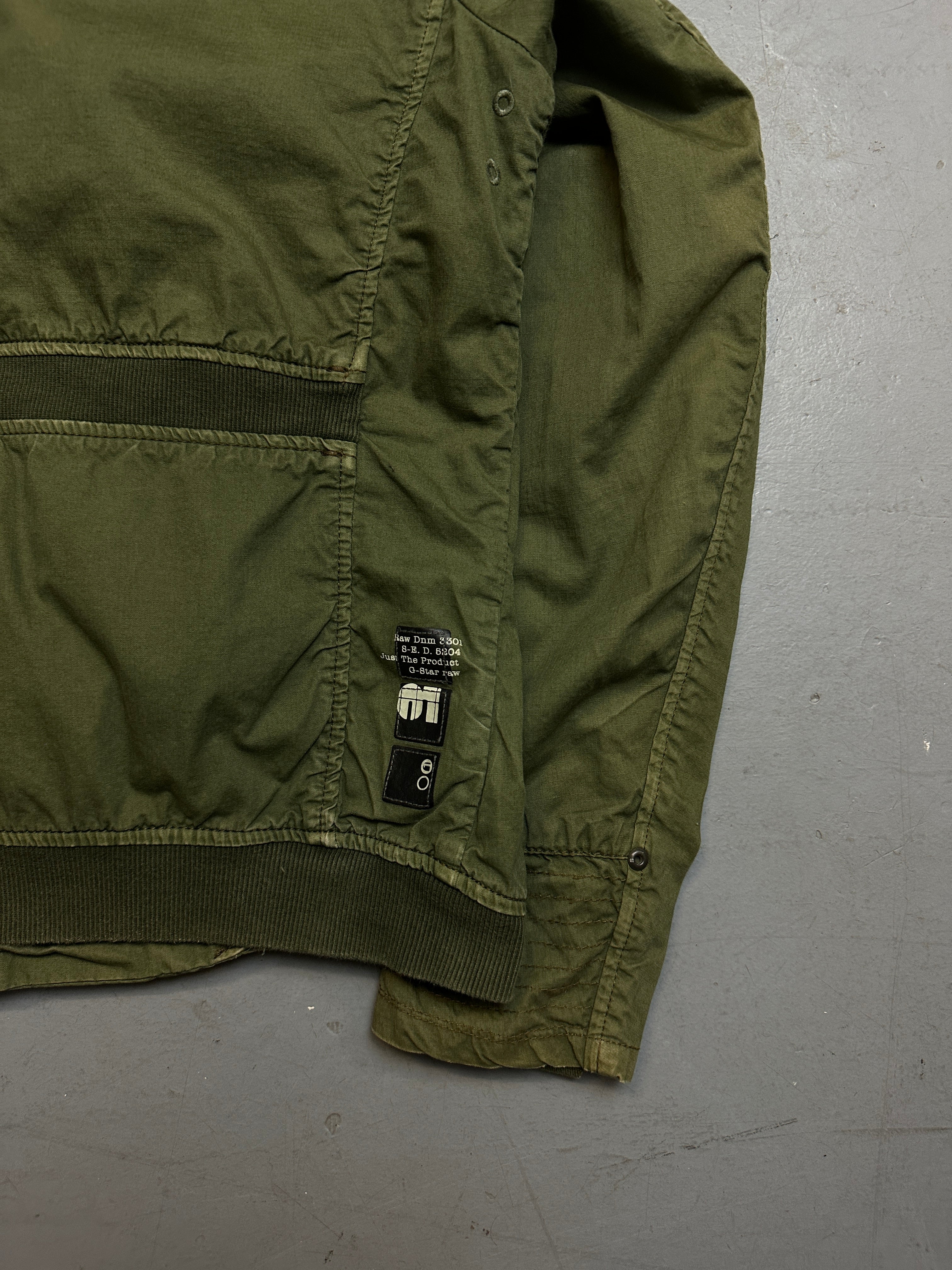 Vintage G-Star Raw Green Jacket unisex. Y2K Second Hand 2000s Fashion
