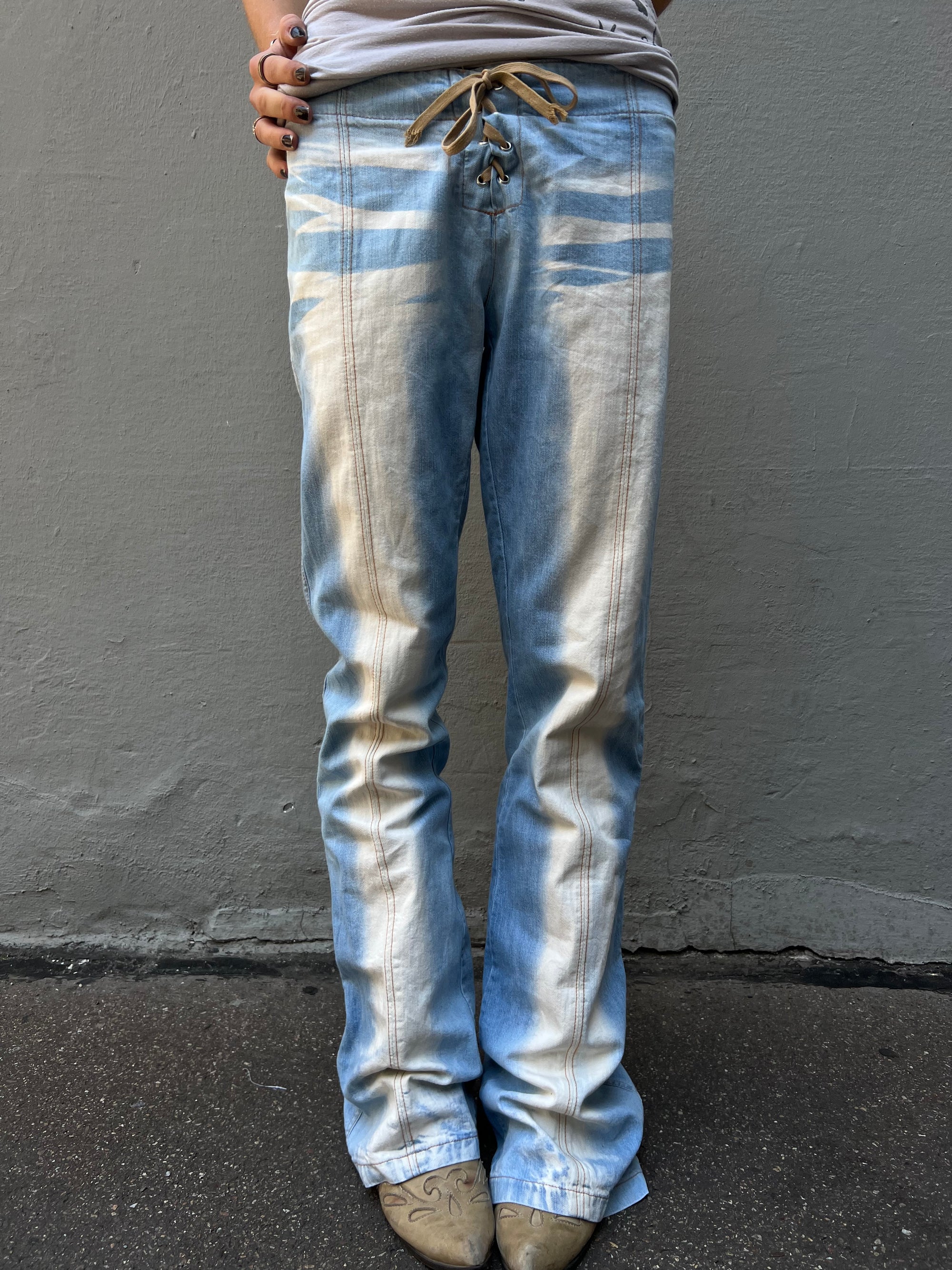 Vintage Light Blue Washed Denim S