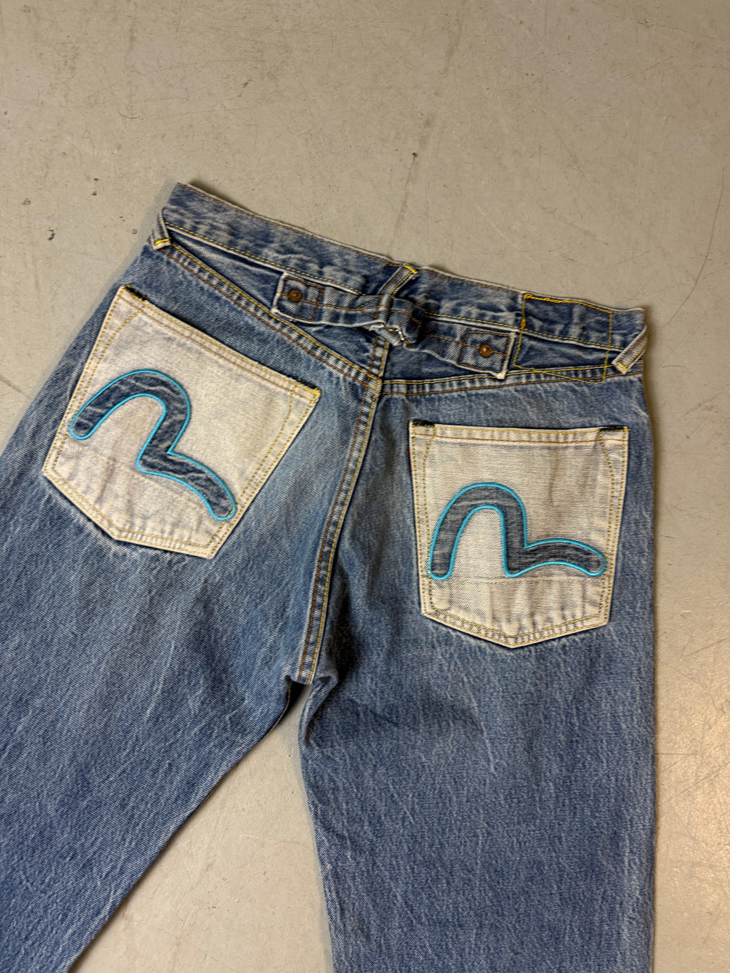 Vintage Evisu Wide Leg Jeans S/M
