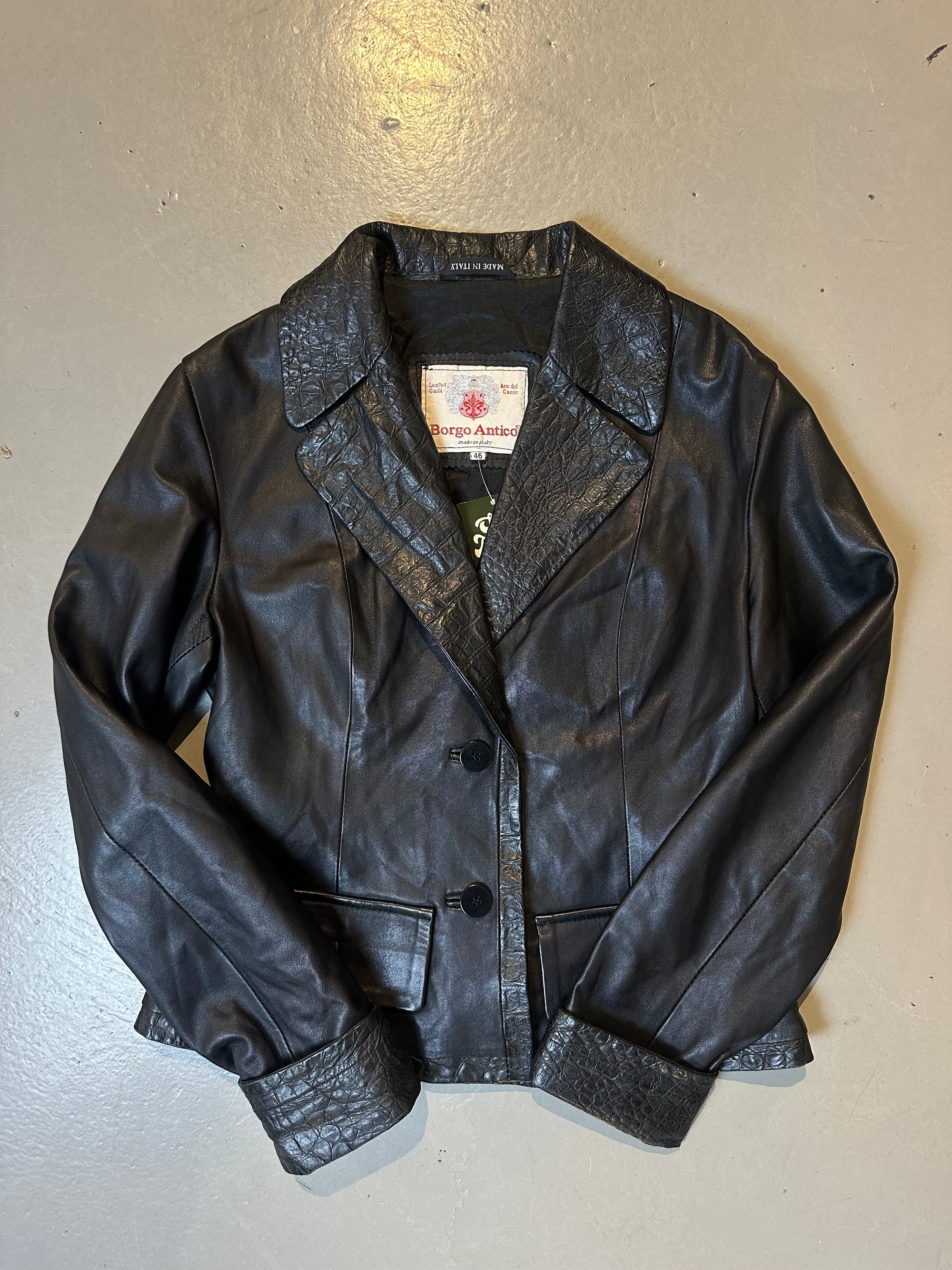 Vintage Borgo Antico Leather Blazer XS/S