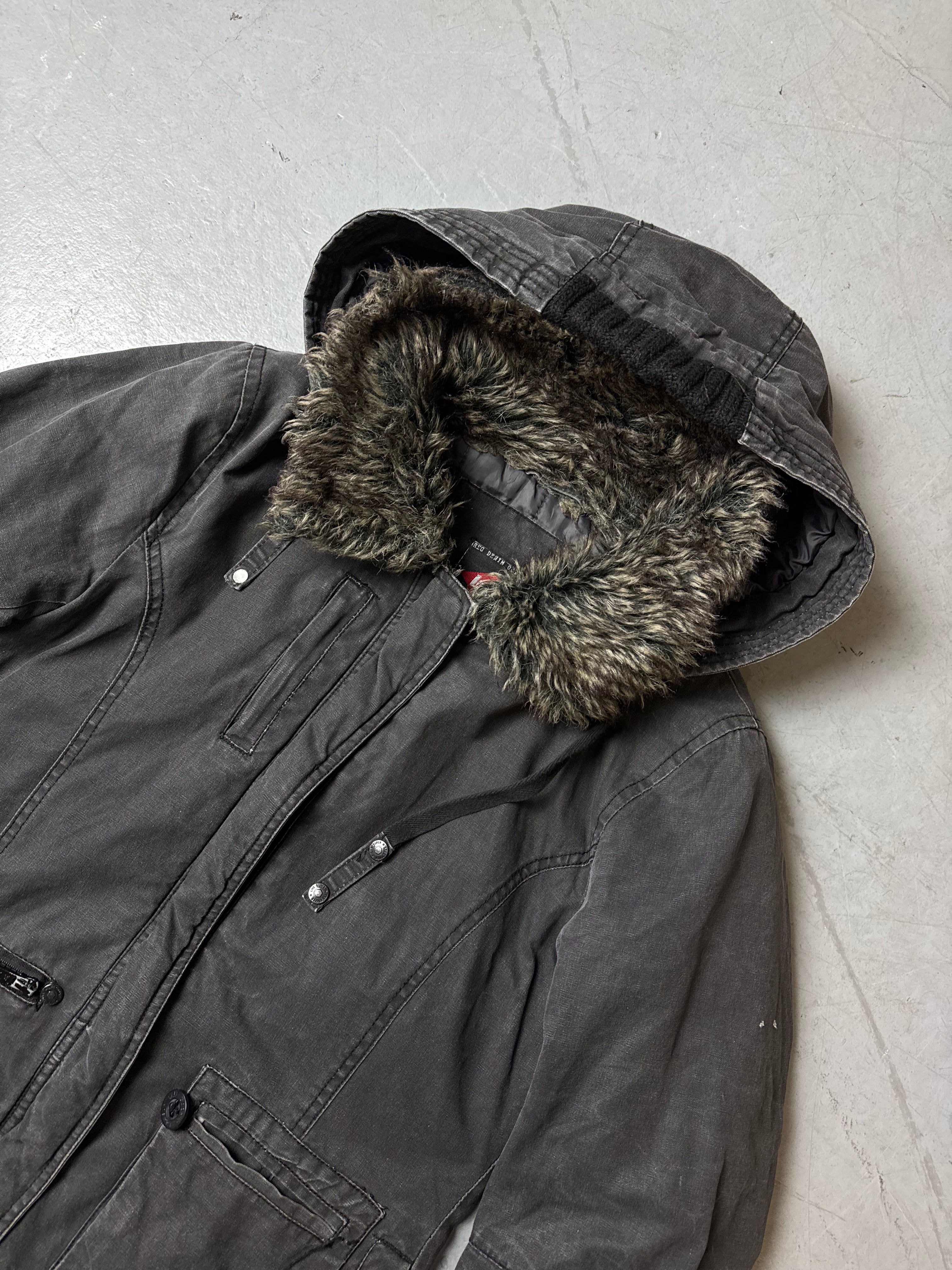Vintage Lee Cooper Dark Grey Winter Jacket M/L