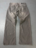 Vintage True Religion graue baggy Jeans für Herren Y2K Second Hand Fashion
