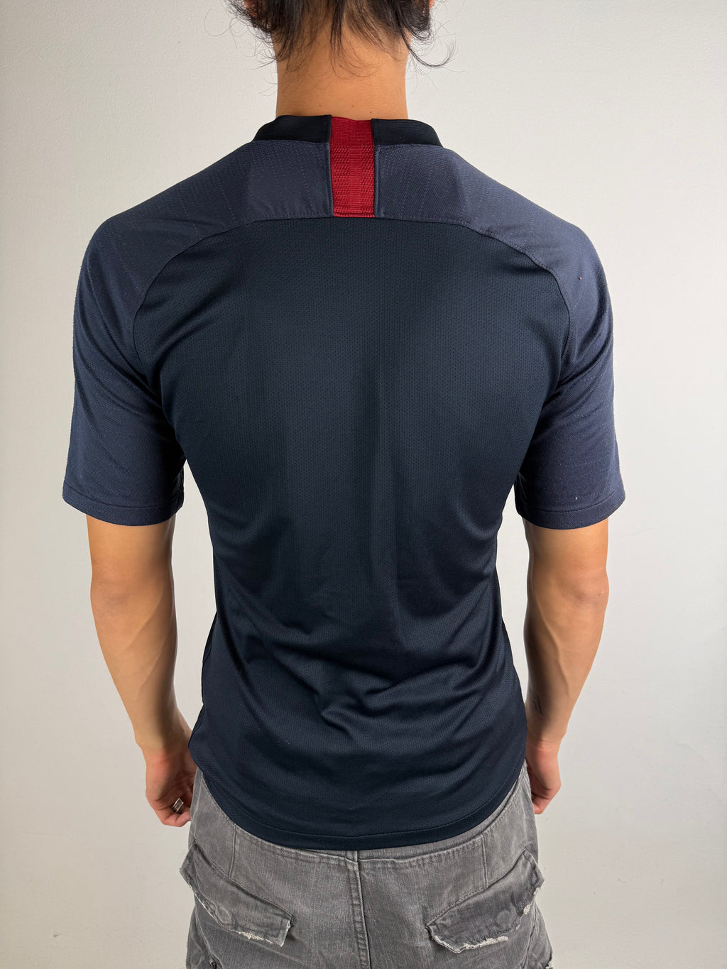 Tragebild von Vintage Nike Roma Jersey S von hinten