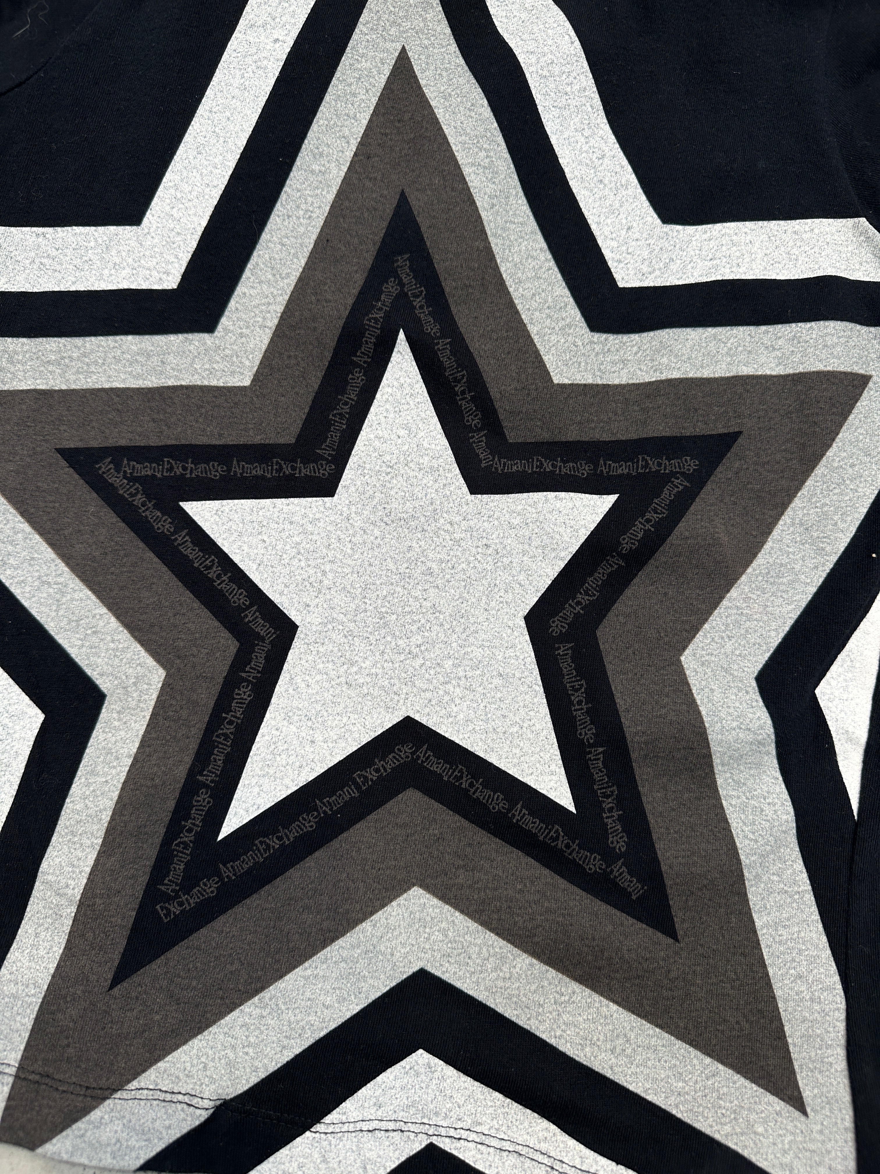 Vintage Armani Exchange Black Star Tank Top M