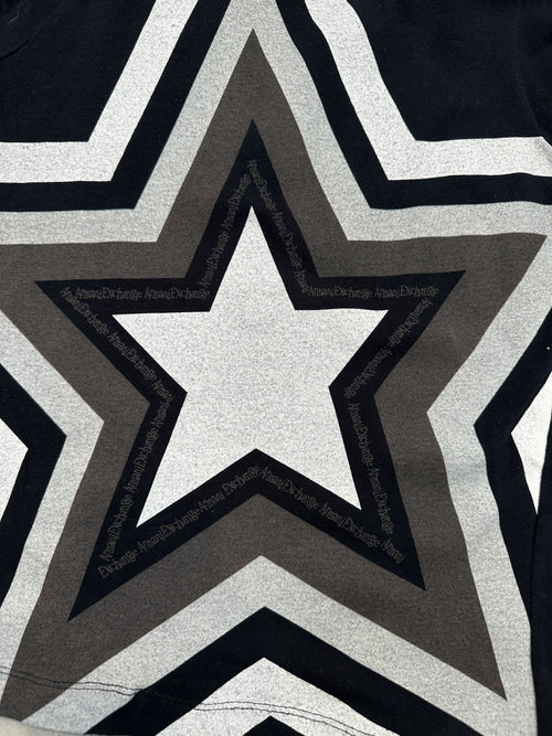Vintage Armani Exchange Black Star Tank Top M