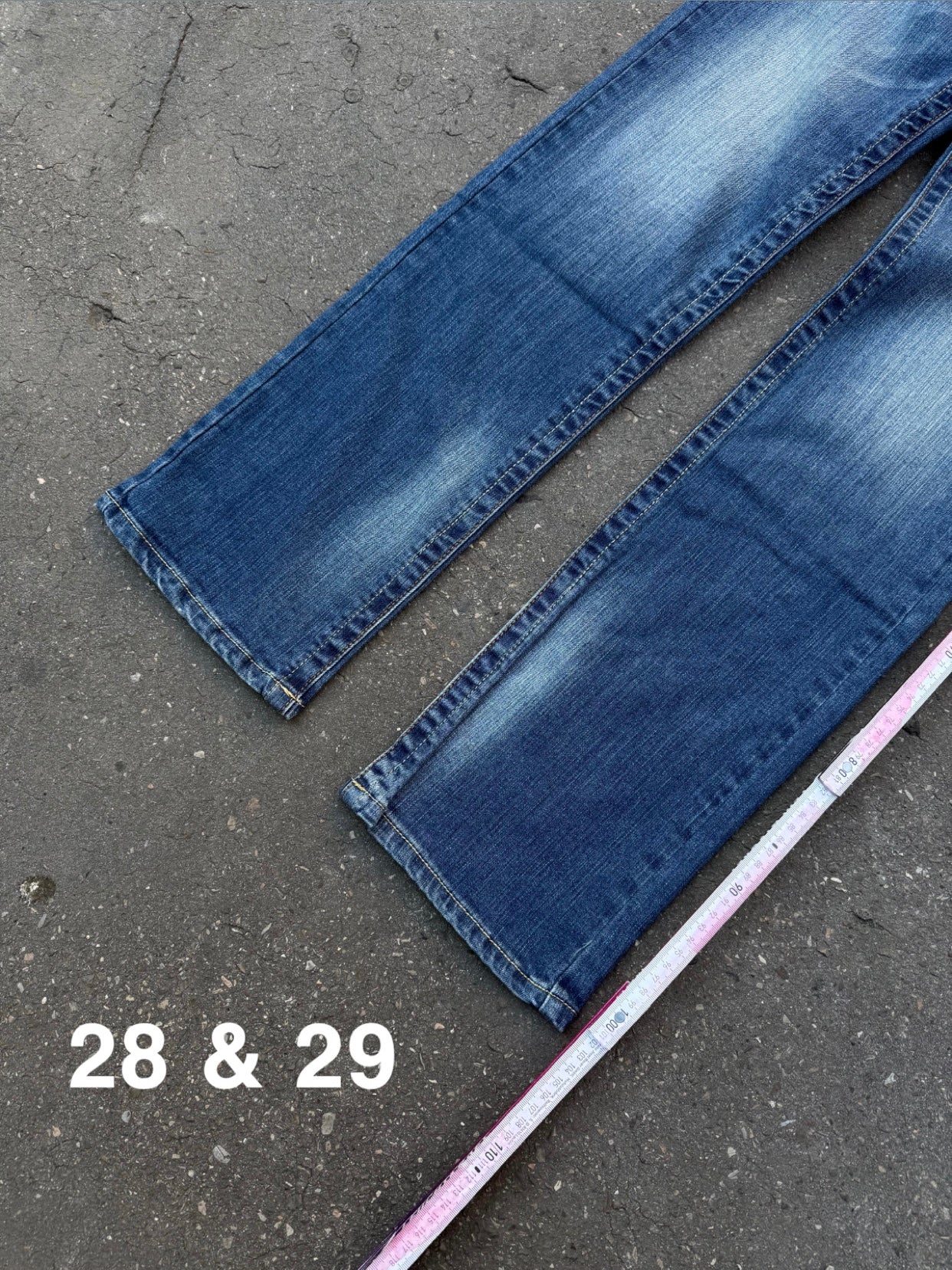 Y2K Laguna Beach „Hermosa Beach“ Light Blue Mid Waist Denim für Damen. Y2K 2000s Fashion