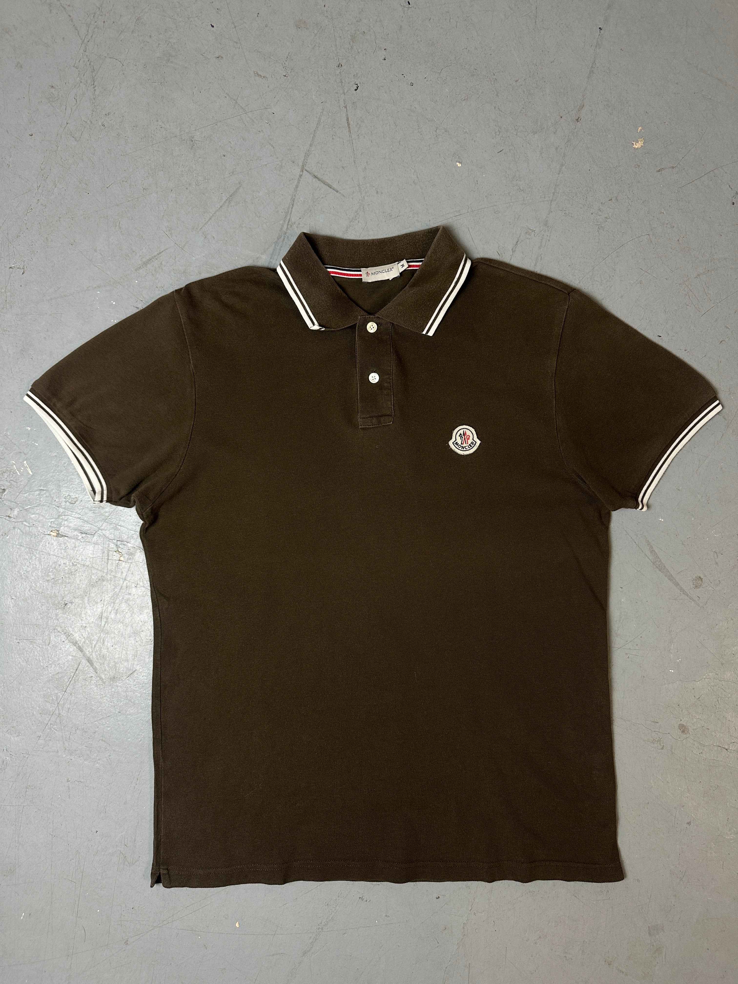 Produktbild von Vintage Brown Moncler Polo von vorne