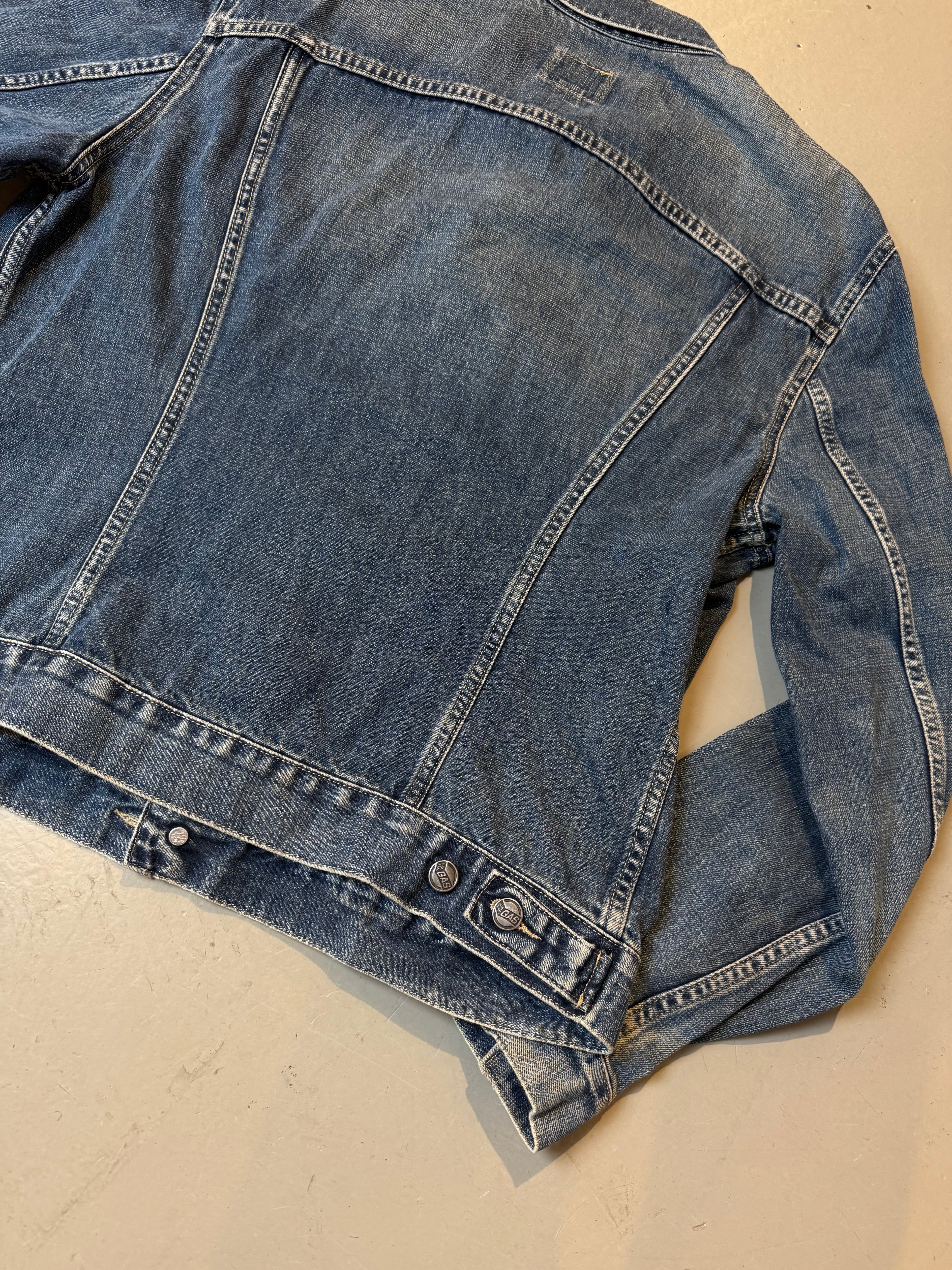 Vintage GAS Blue Washed Denim Jacket XL