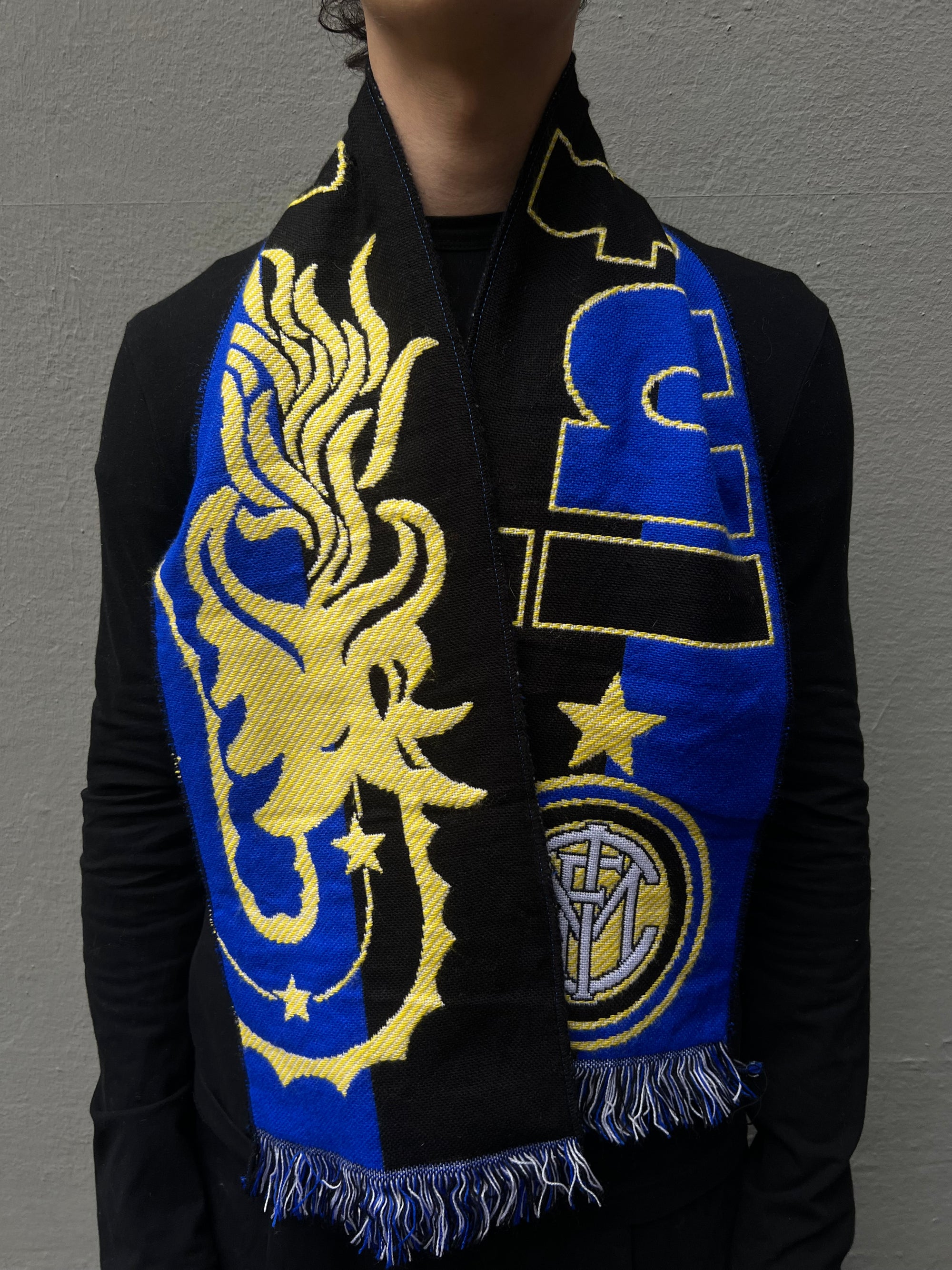 Vintage FC Inter Mailand Soccer Scarf