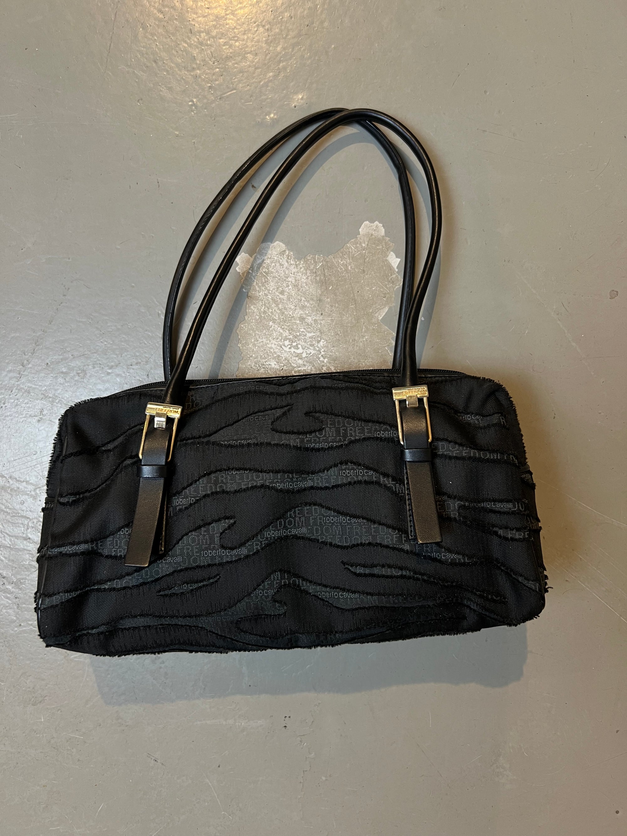 Vintage Roberto Cavalli Freedom All Black Bag