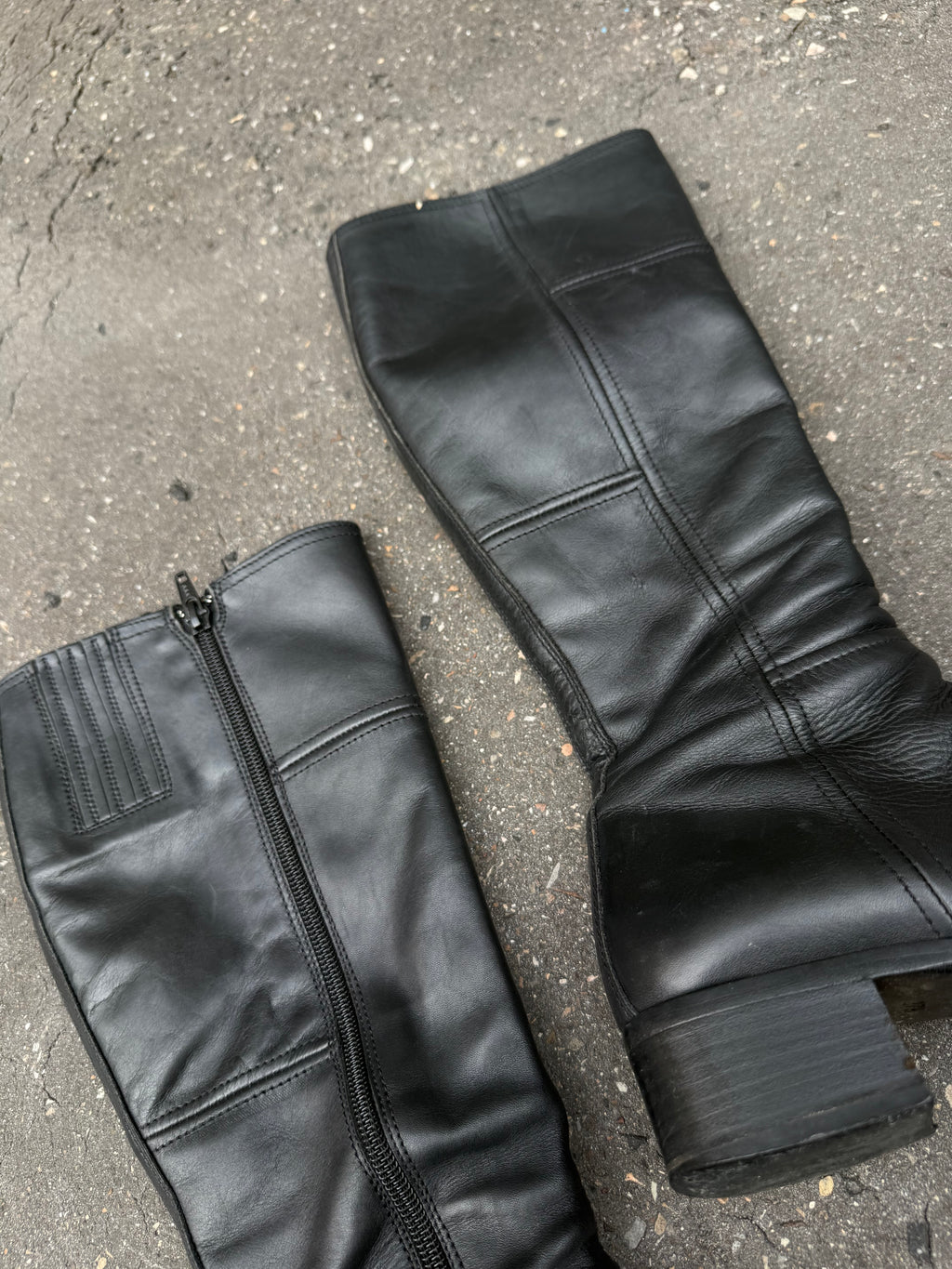 Vintage Nero Giardini Black Leather Boots 37,5