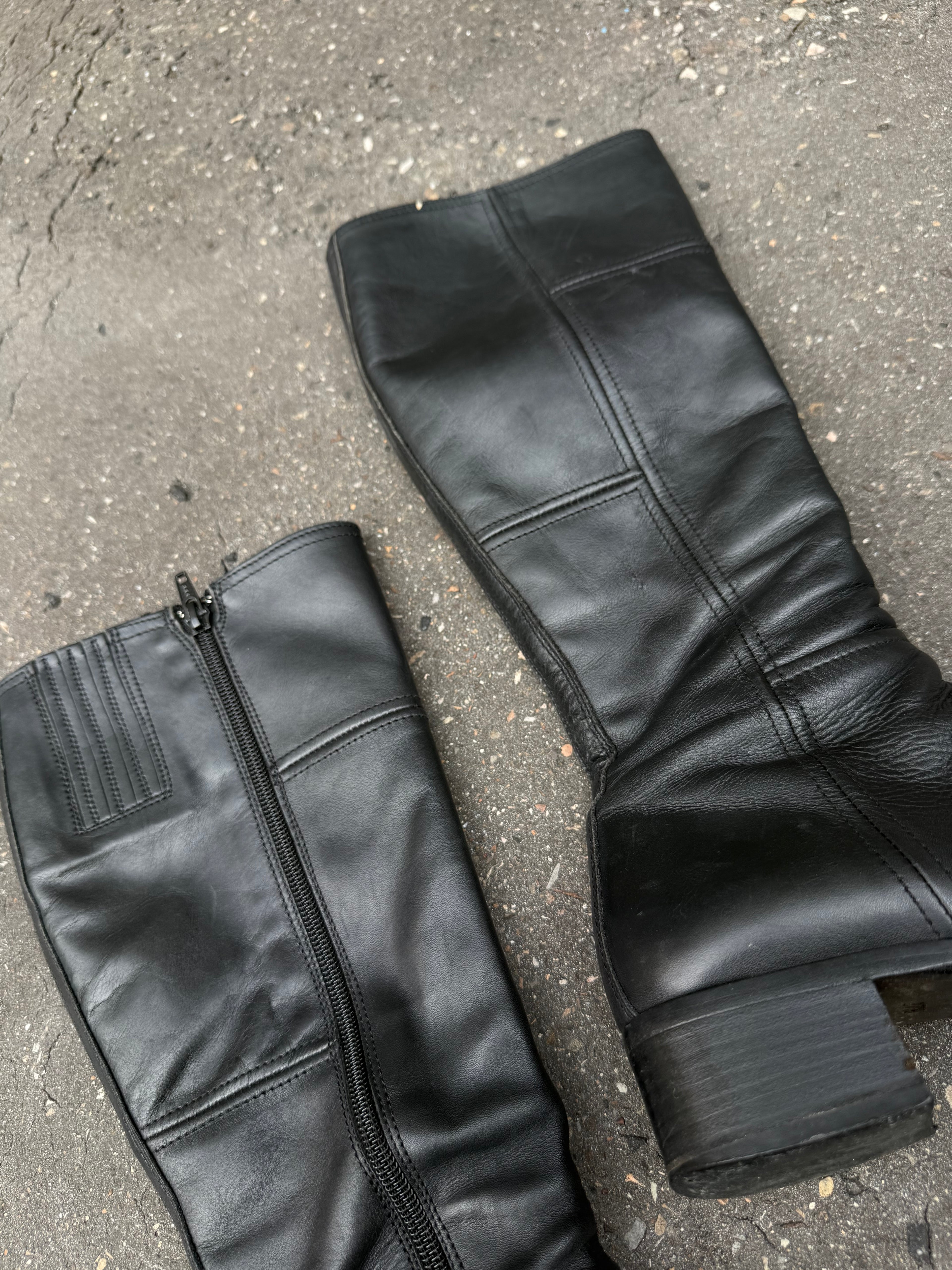 Vintage Nero Giardini Black Leather Boots 37,5